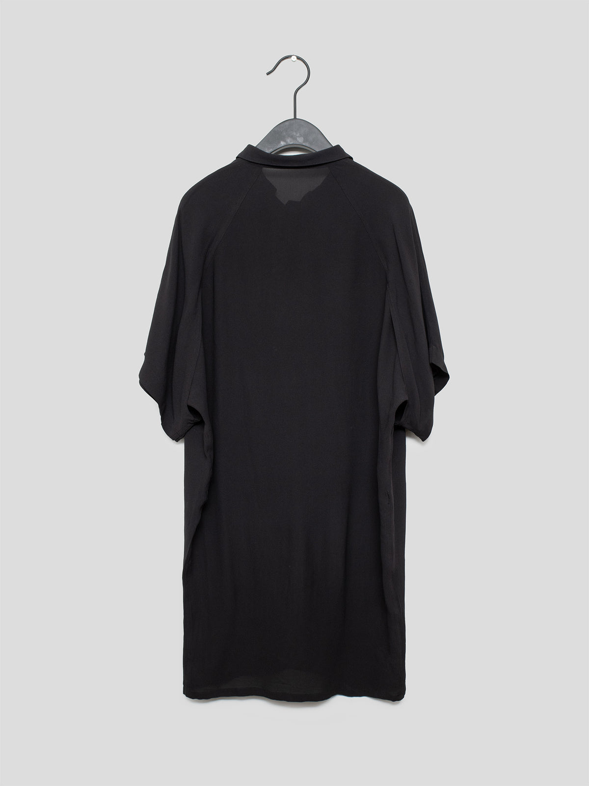 2000s Short-Sleeve Silk Dress