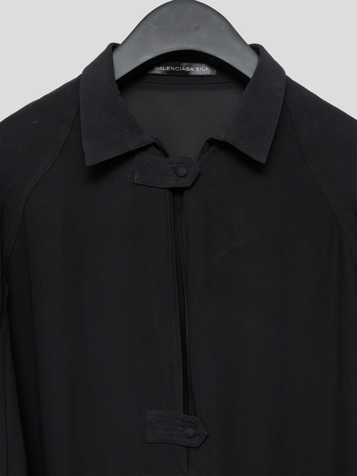 2000s Short-Sleeve Silk Dress
