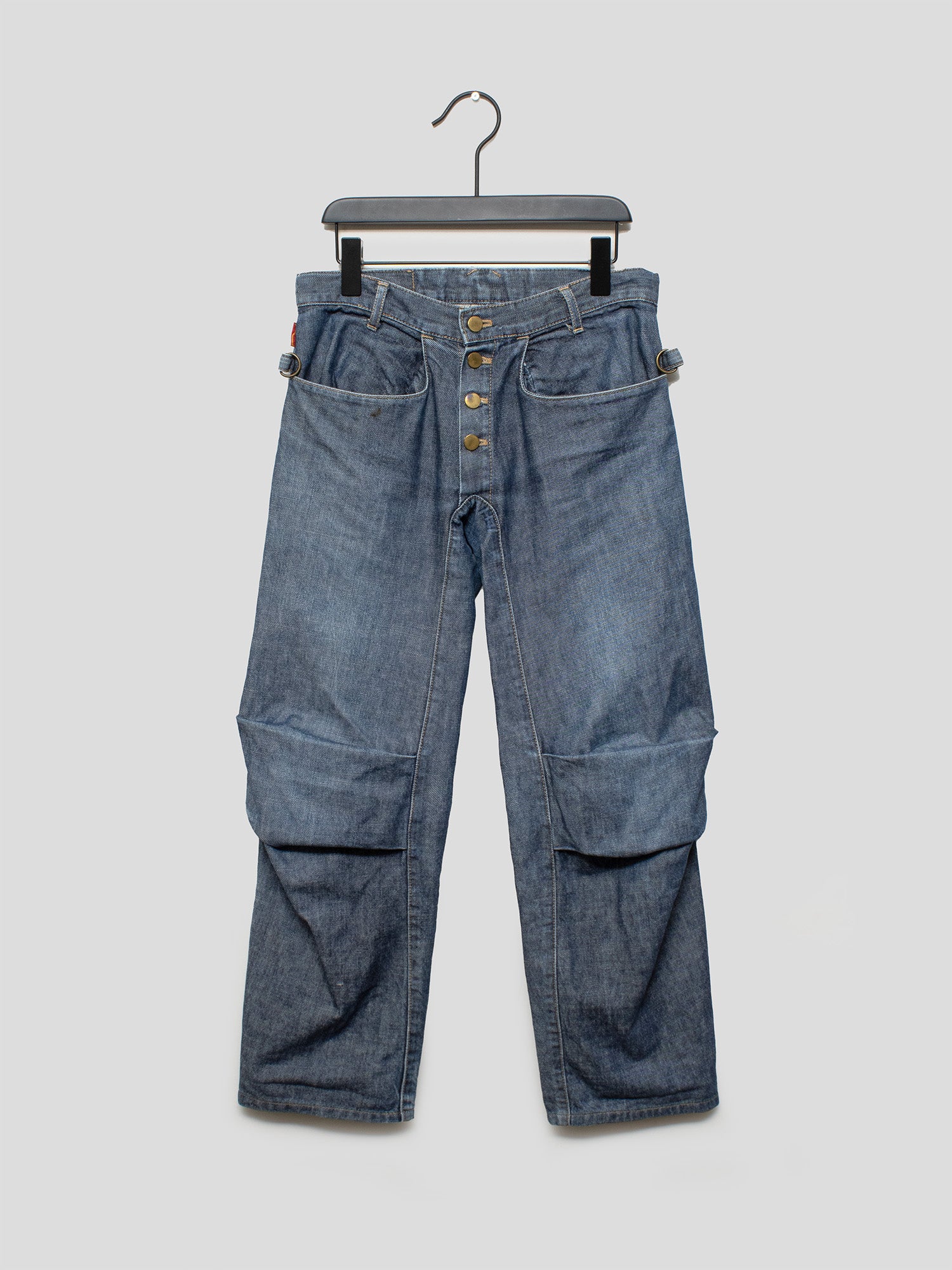 2000s Articulated Denim Capris