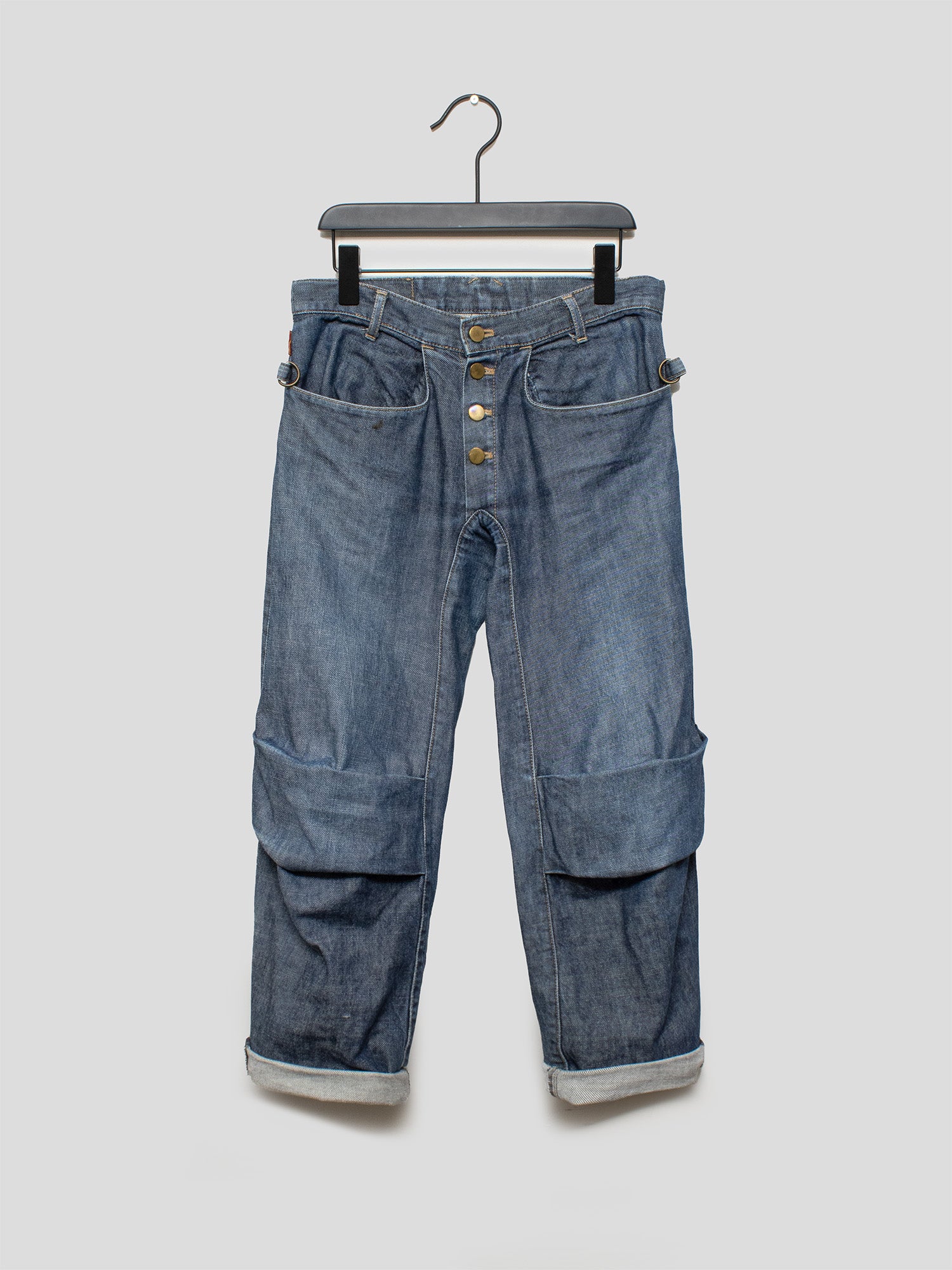 2000s Articulated Denim Capris