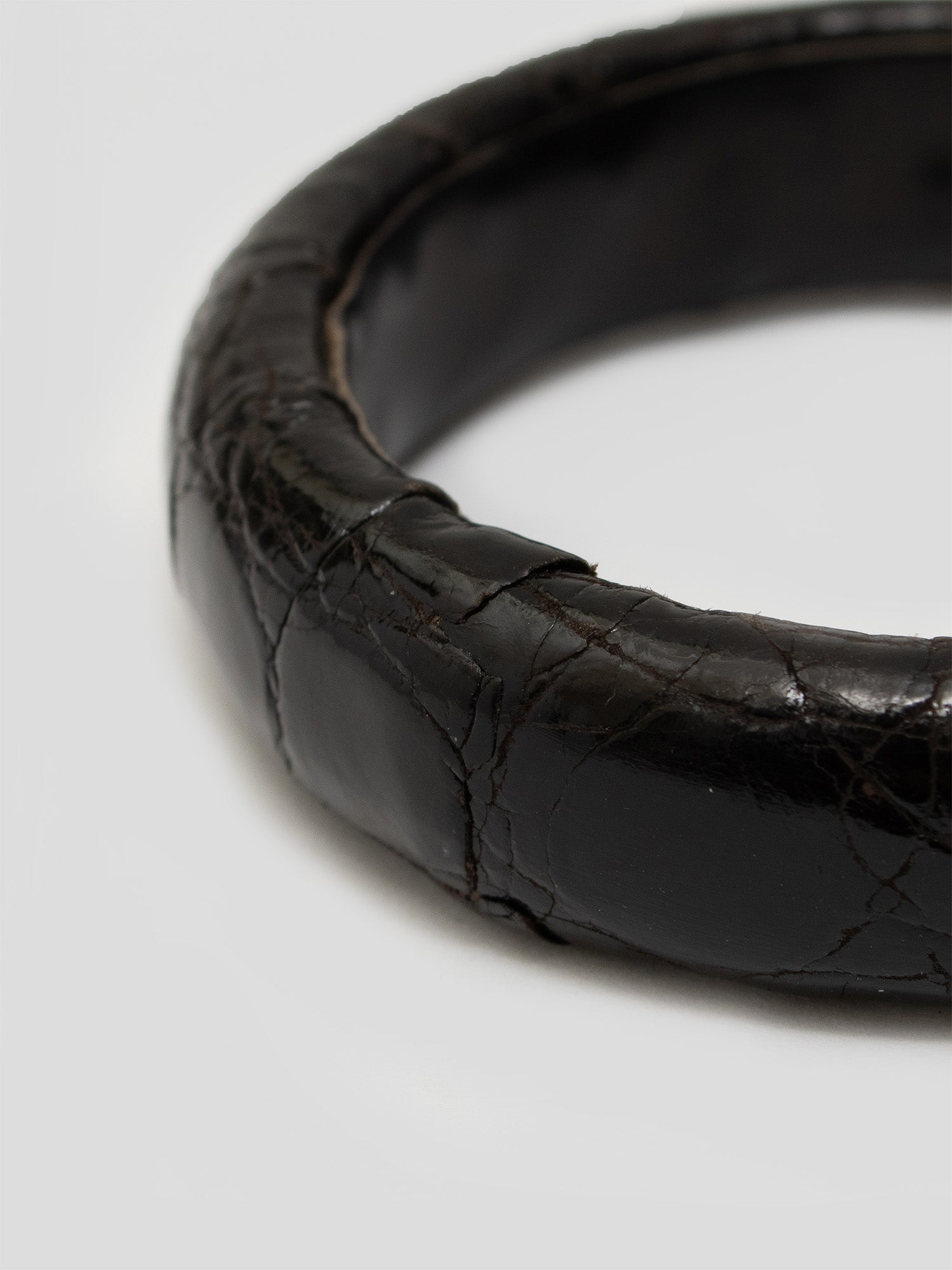 Textured Leather Bangle