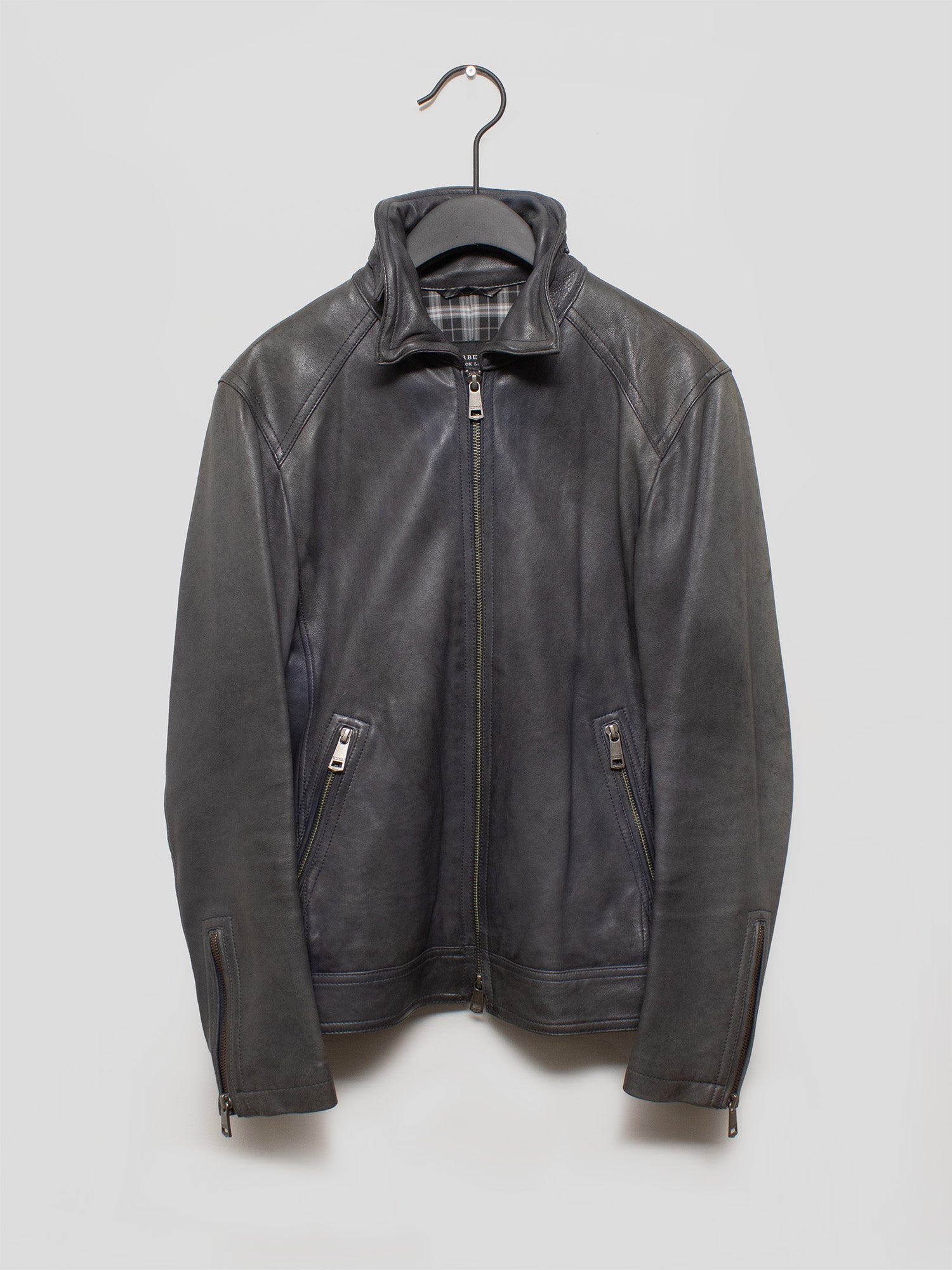 Burberry Black Label 2000s Zip-up Leather Jacket | COMMUNE