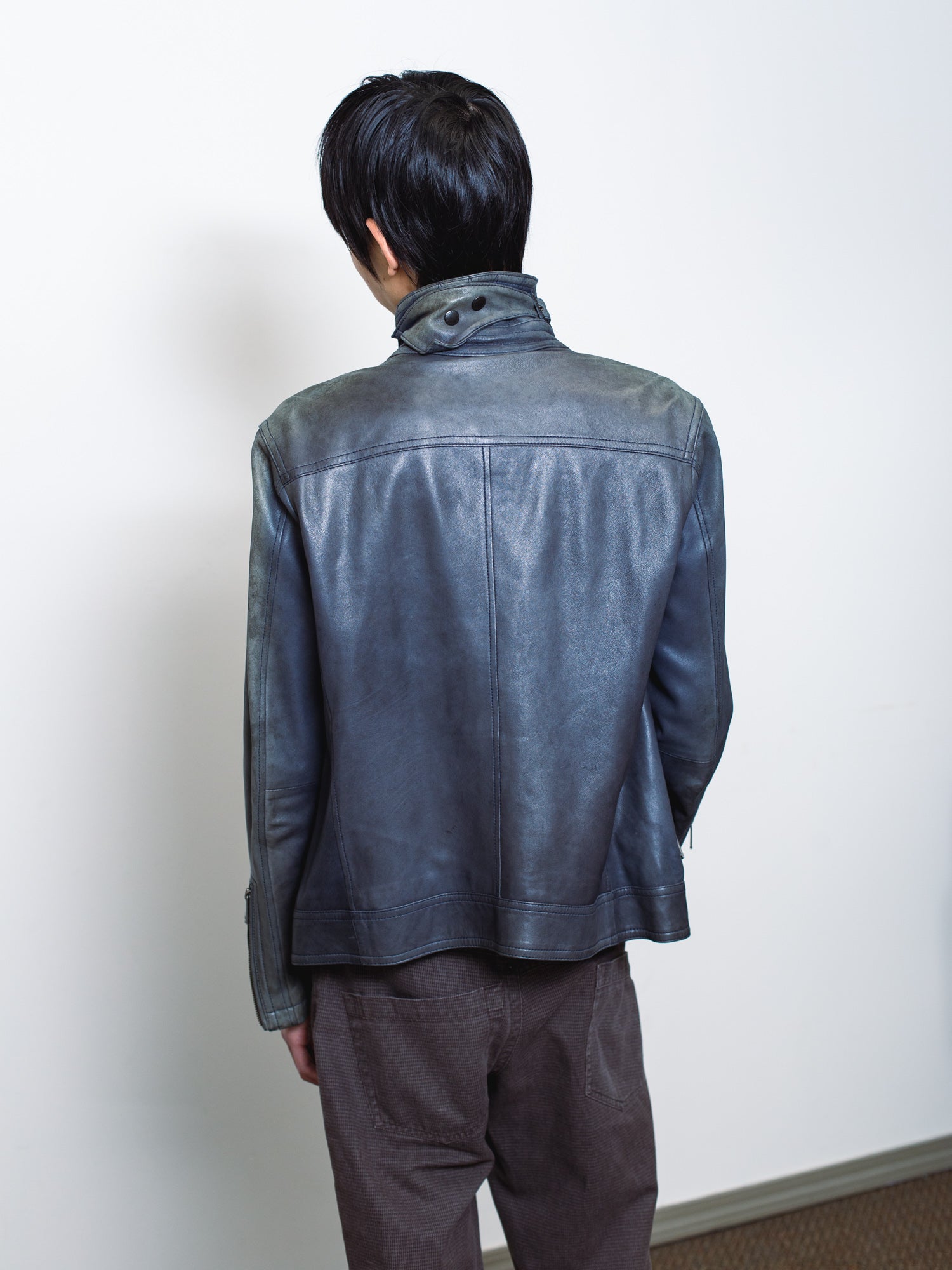 Burberry Black Label 2000s Zip-up Leather Jacket | COMMUNE