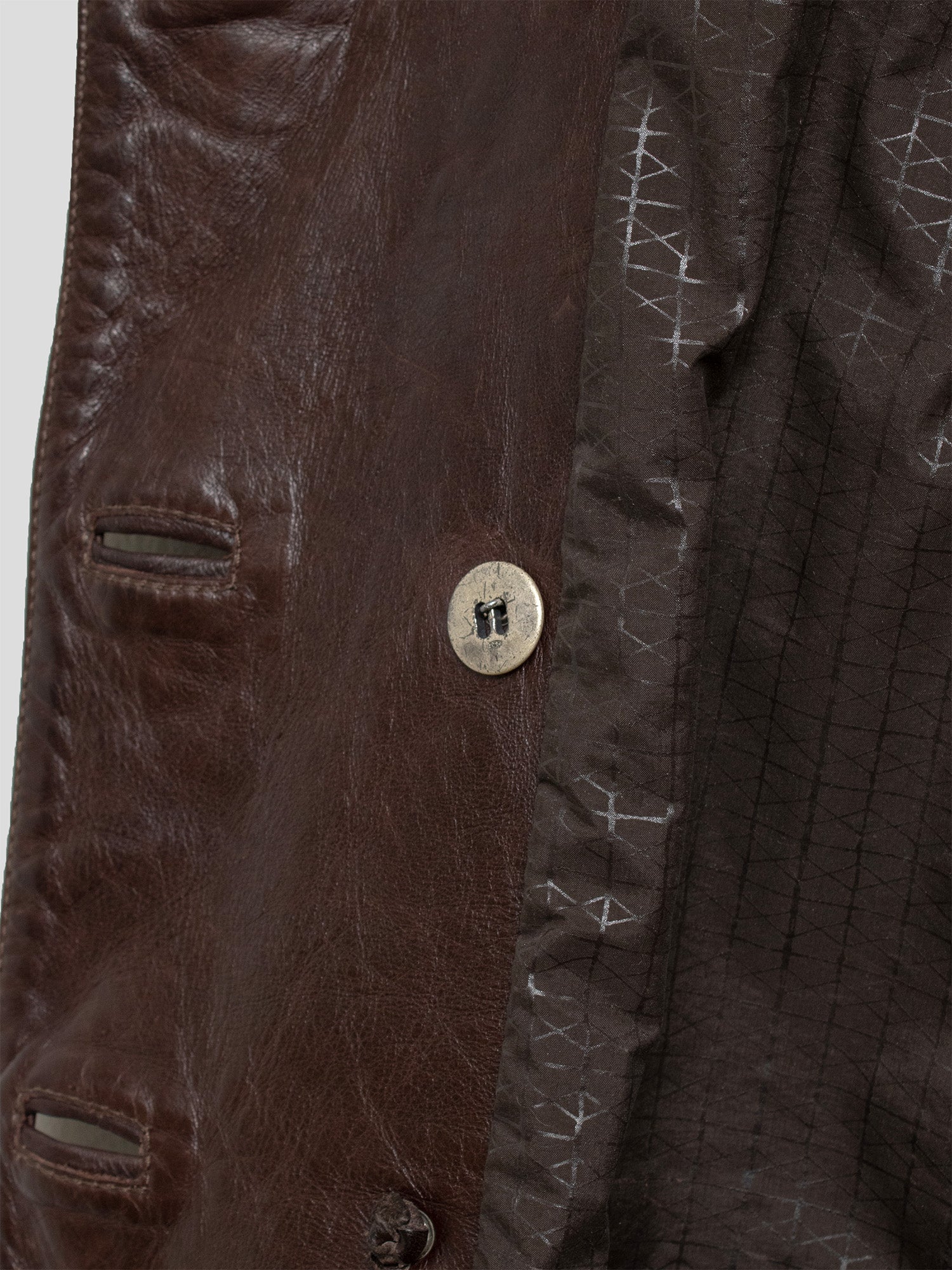 2000s Leather Trench Coat