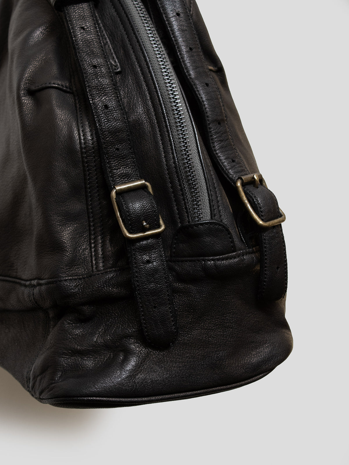 Object-Dyed Leather Shoulder Bag