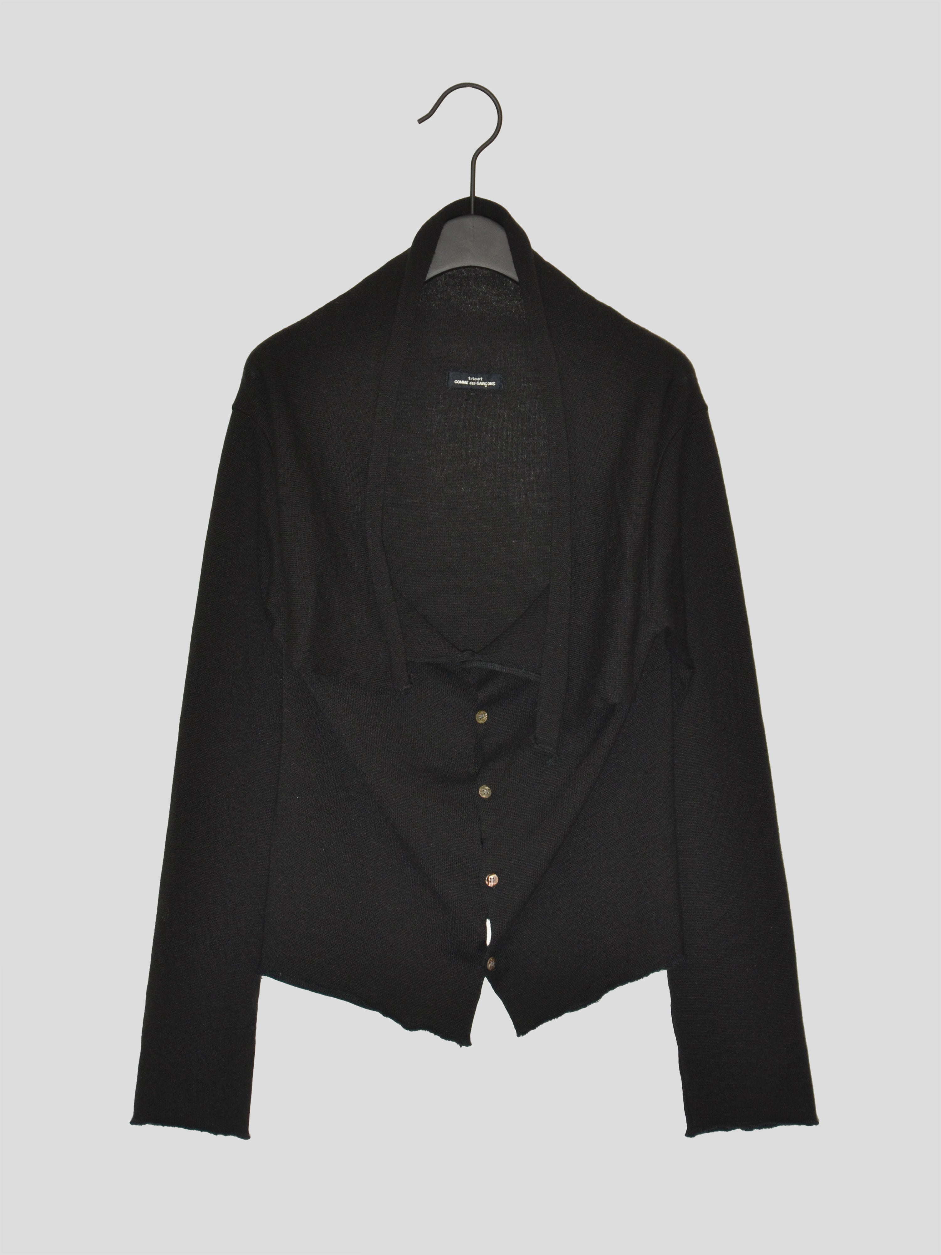AW94 Tricot Tied Collar Cardigan