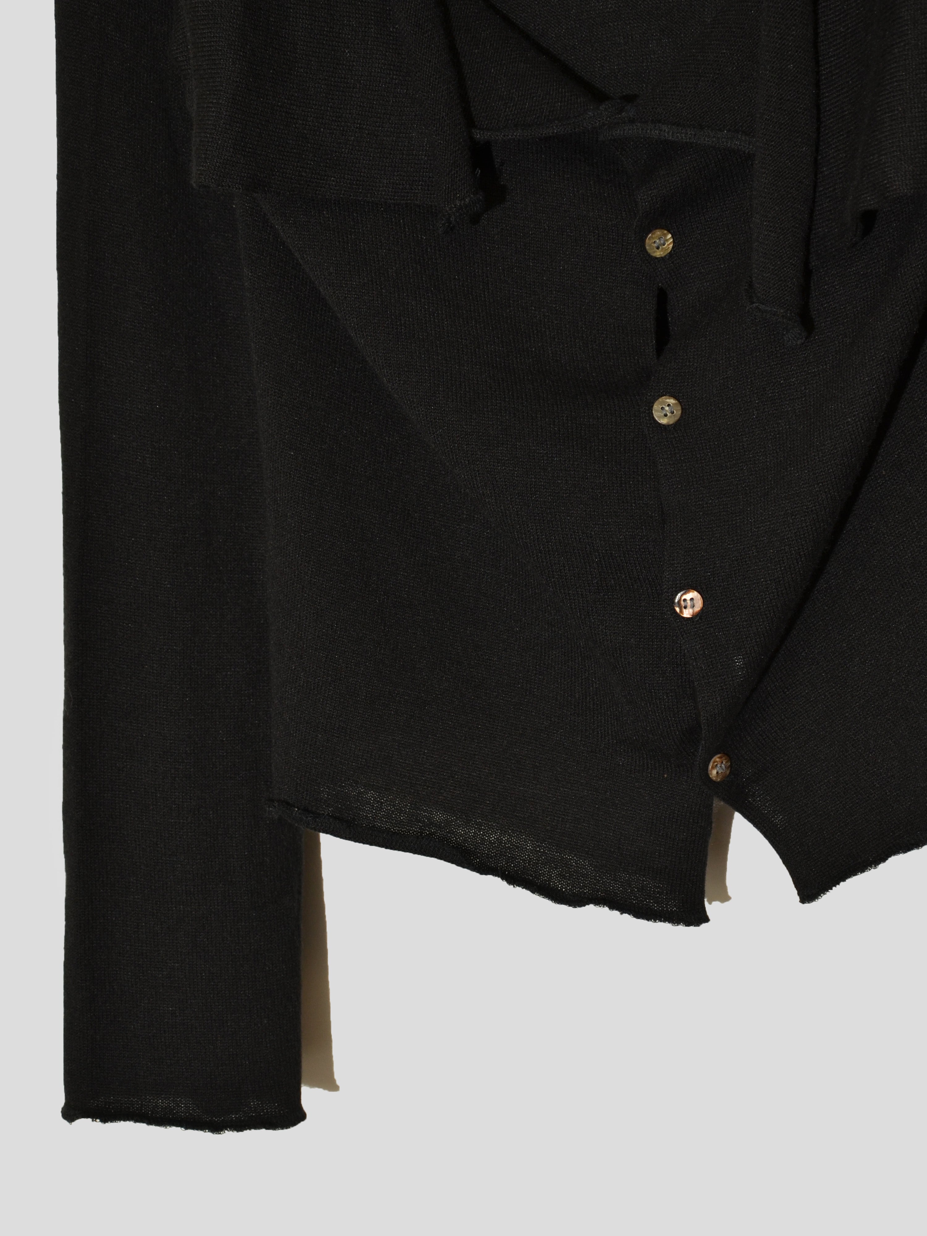 AW94 Tricot Tied Collar Cardigan