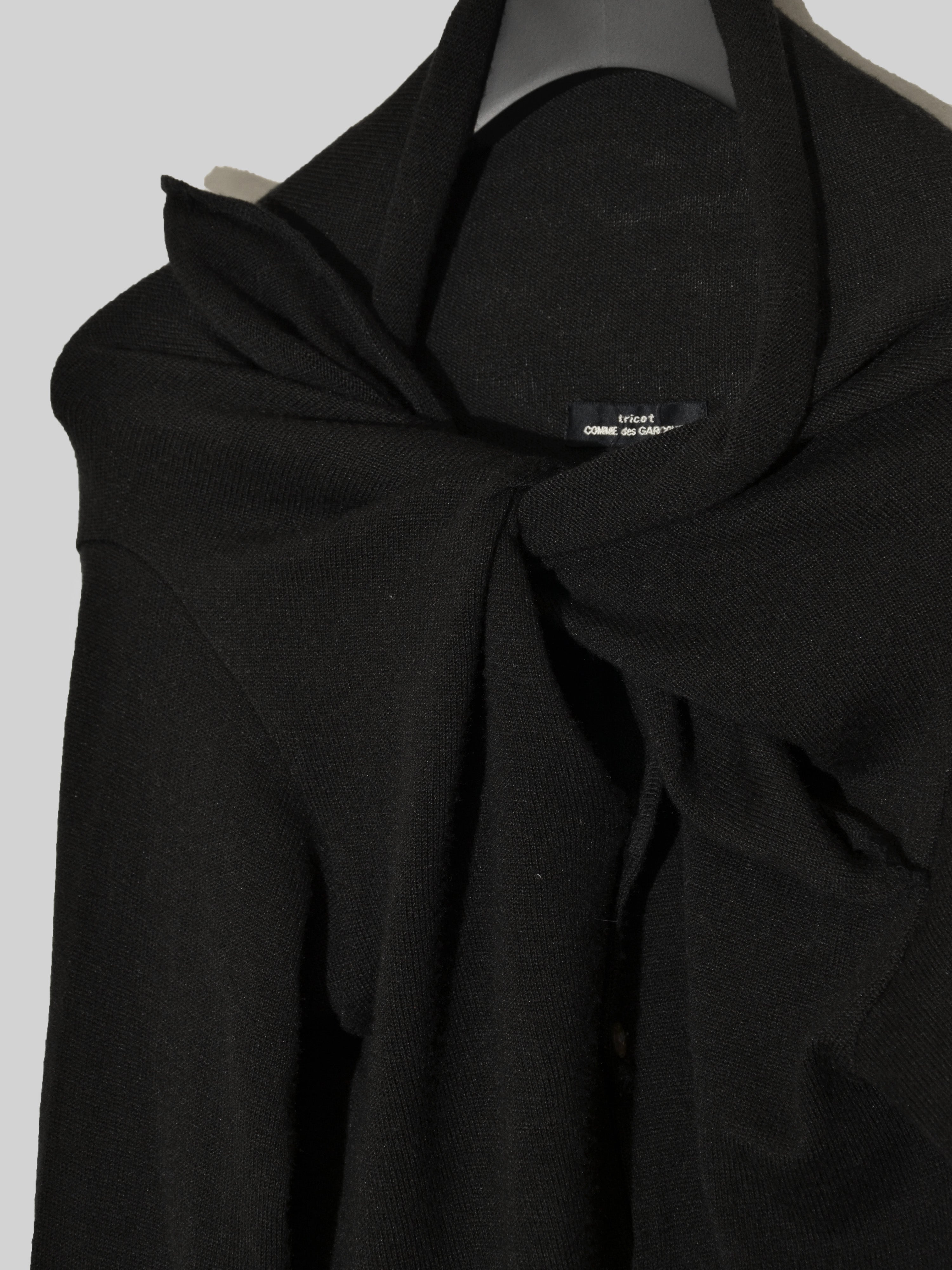 AW94 Tricot Tied Collar Cardigan