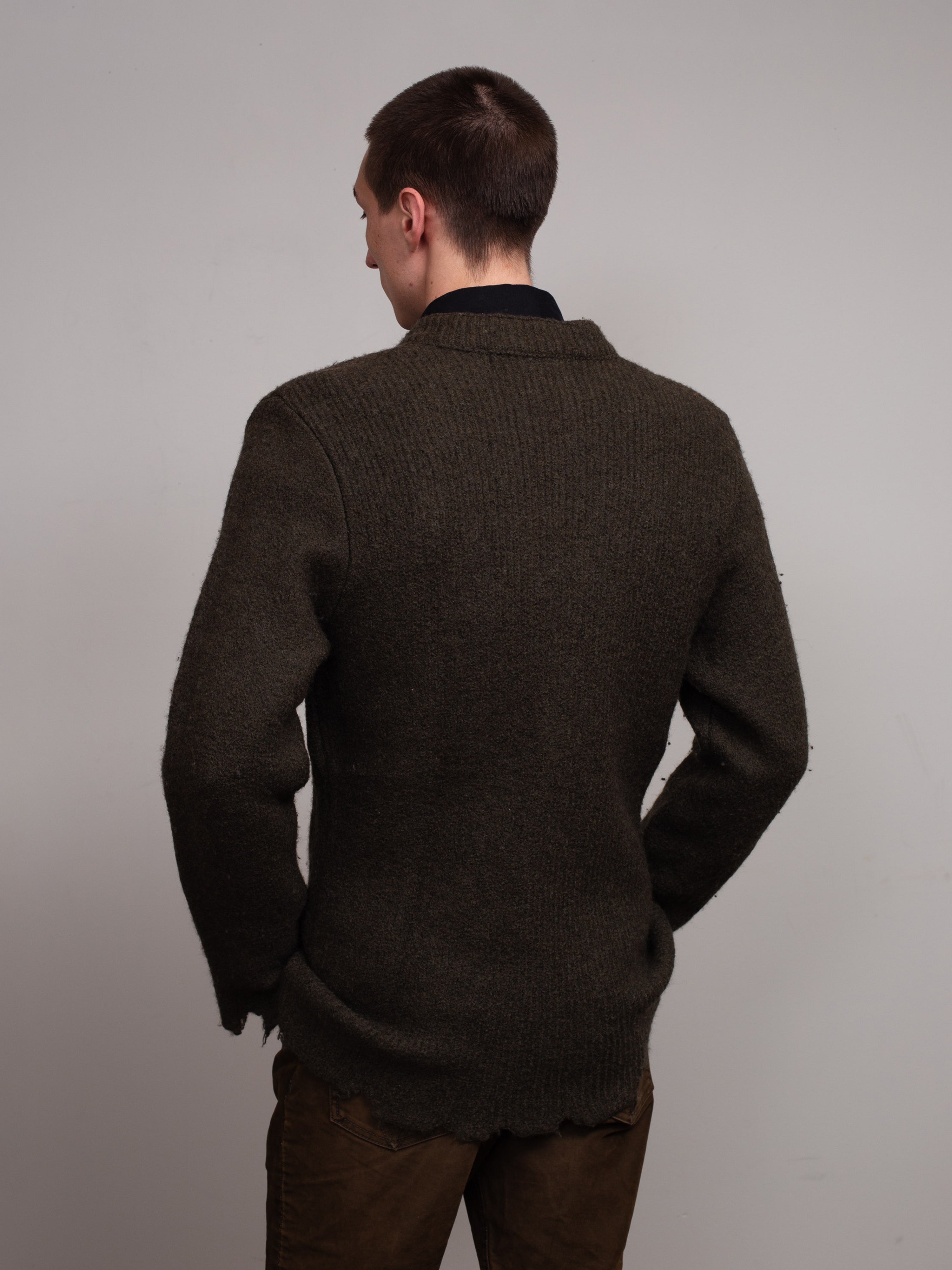 Kenji Ito Distressed Zip-up Jacket