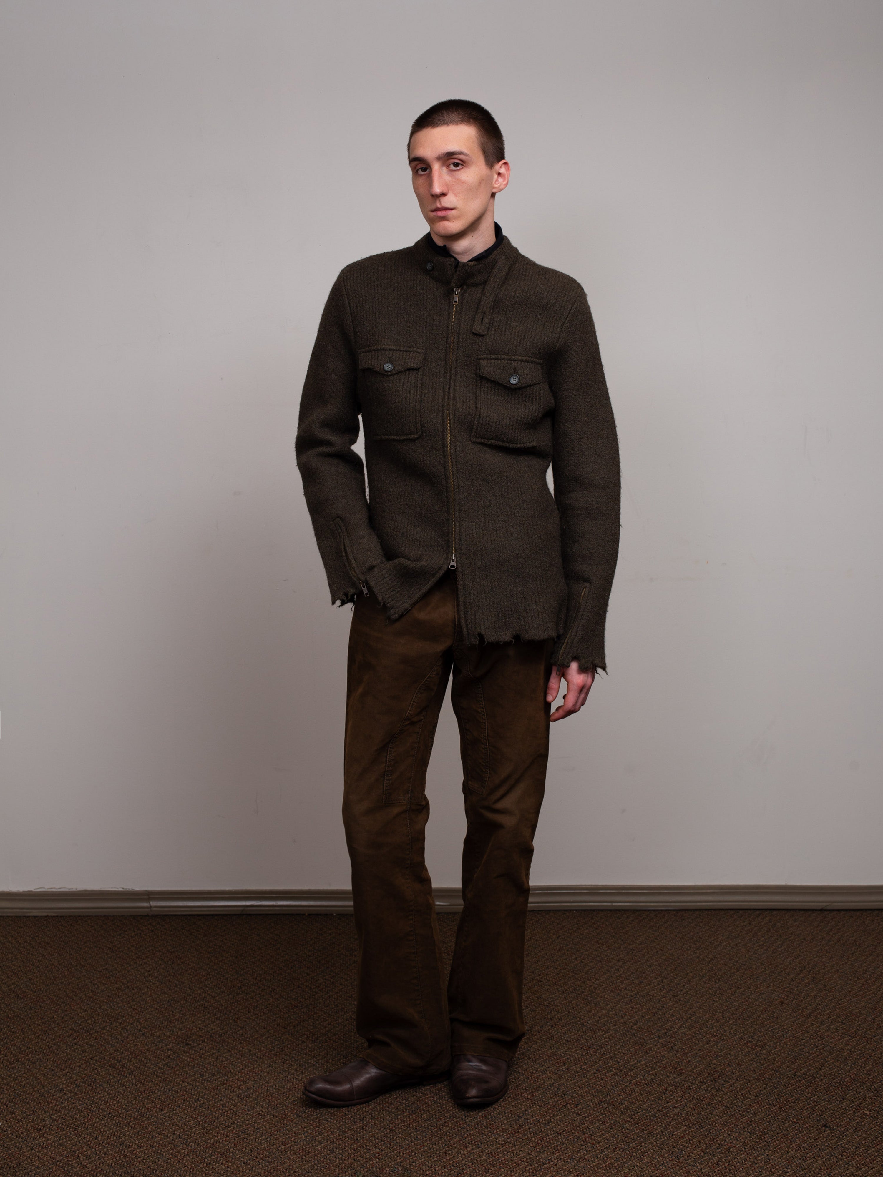 Kenji Ito Distressed Zip-up Jacket