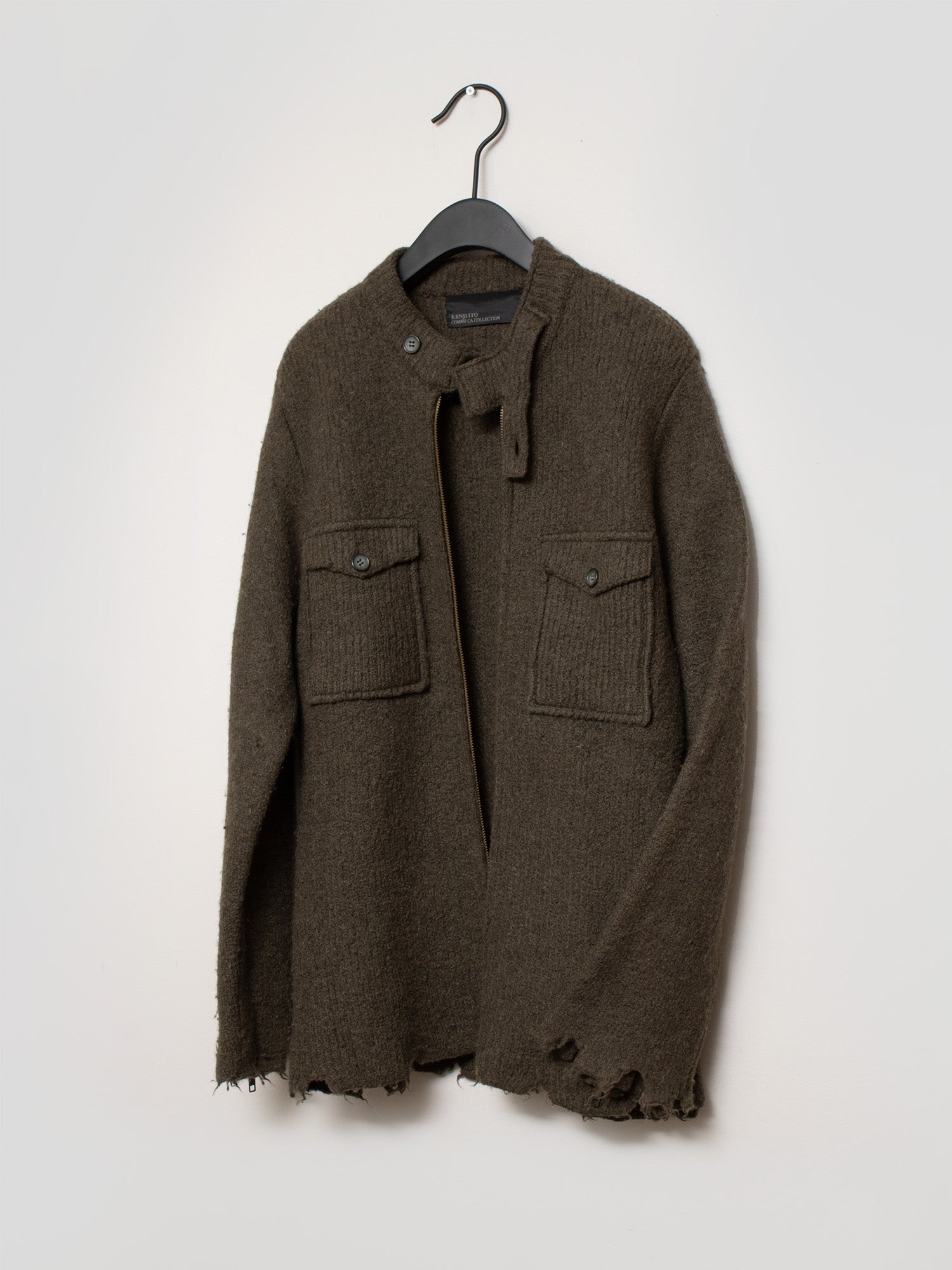 Kenji Ito Distressed Zip-up Jacket