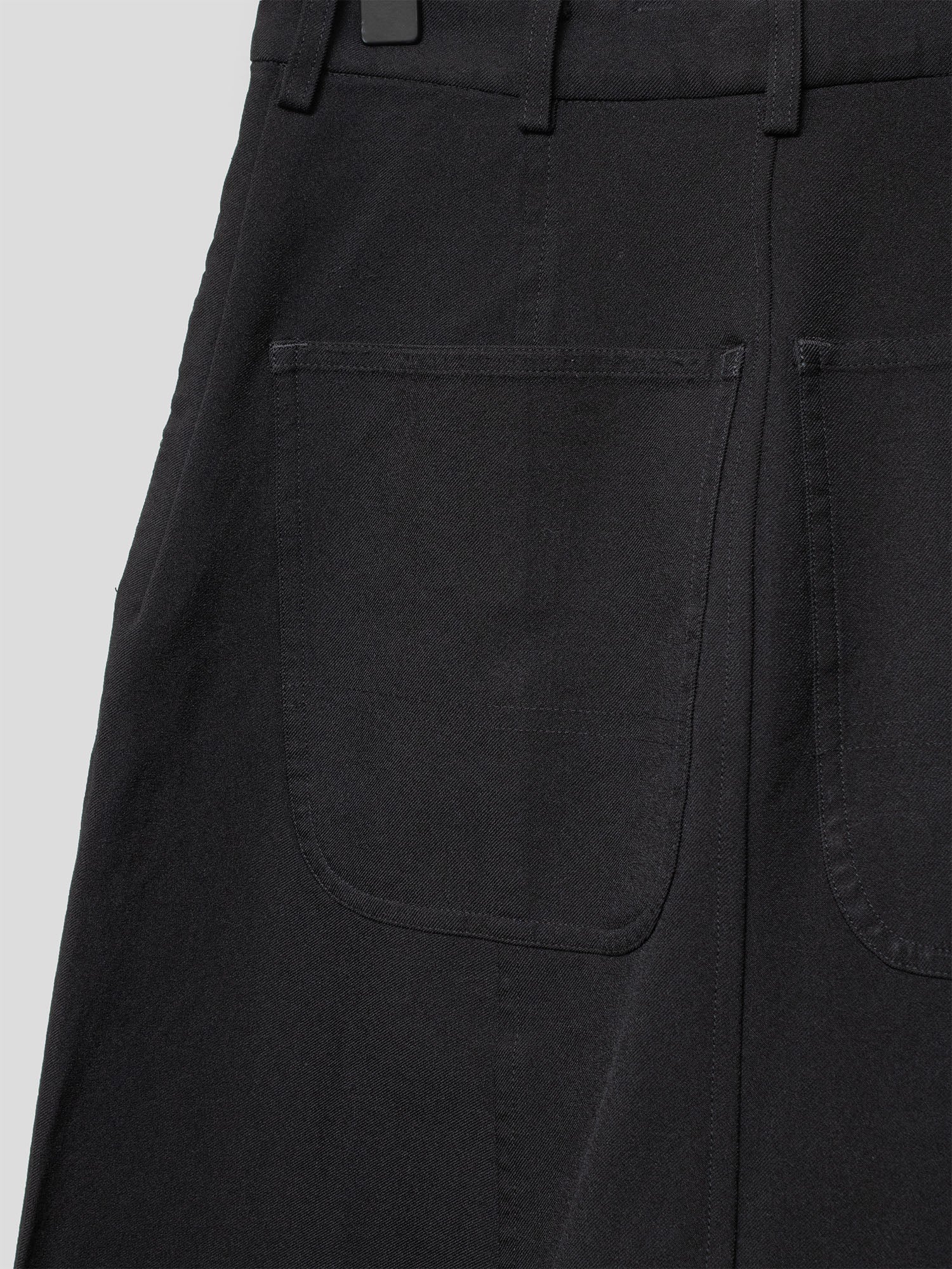 Black SS09 Drop-Crotch Shorts