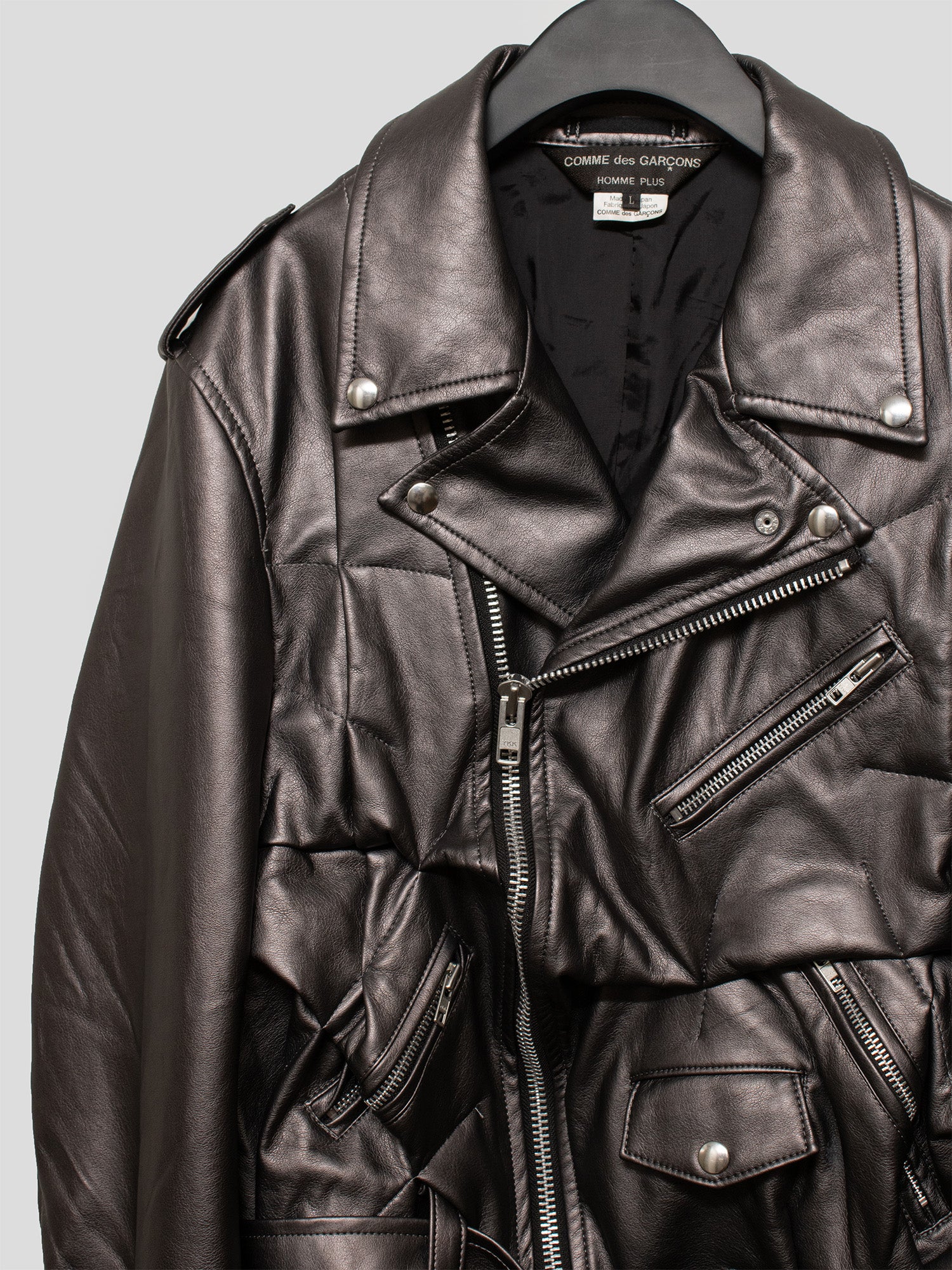 Homme Plus SS21 Deformed Biker Jacket