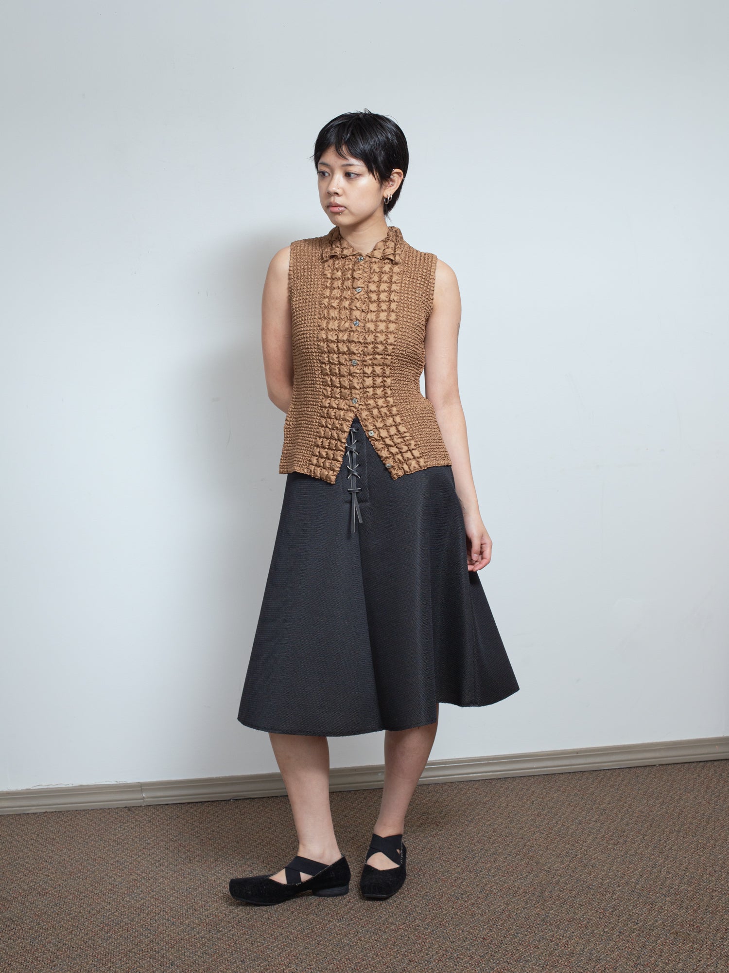 SS05 Padded Lace-Up Skirt