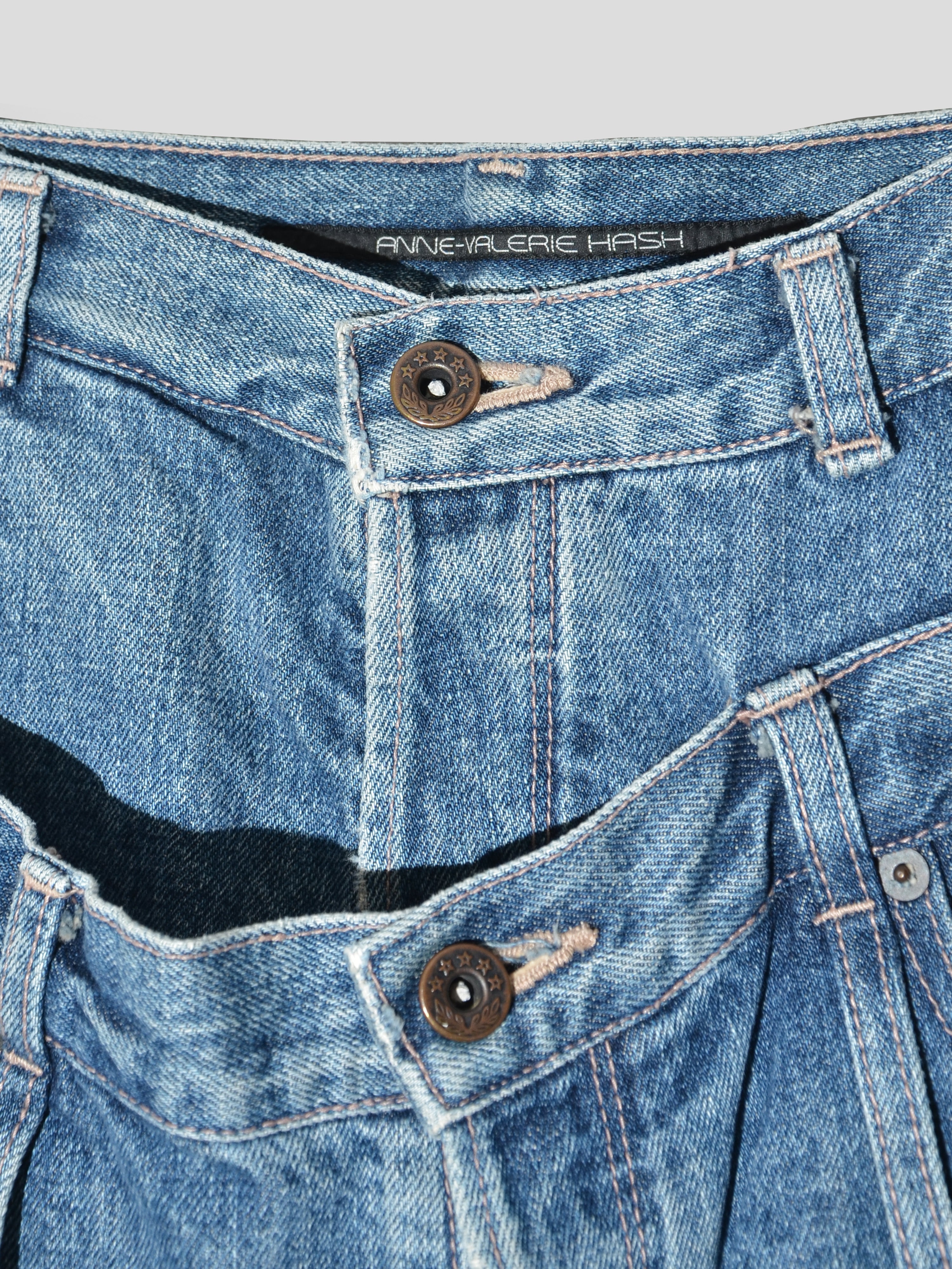2000s Double-waist Jeans