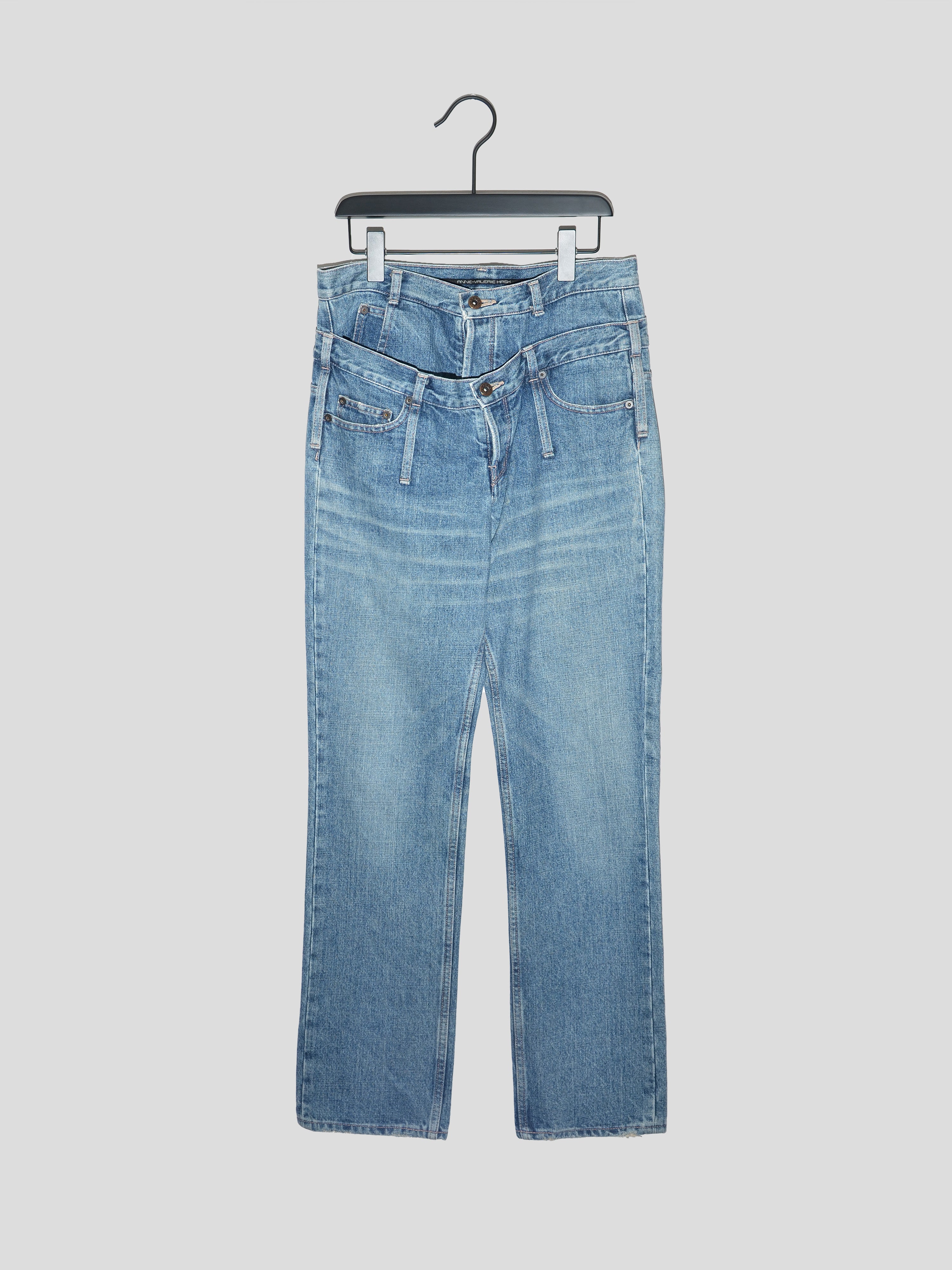 2000s Double-waist Jeans