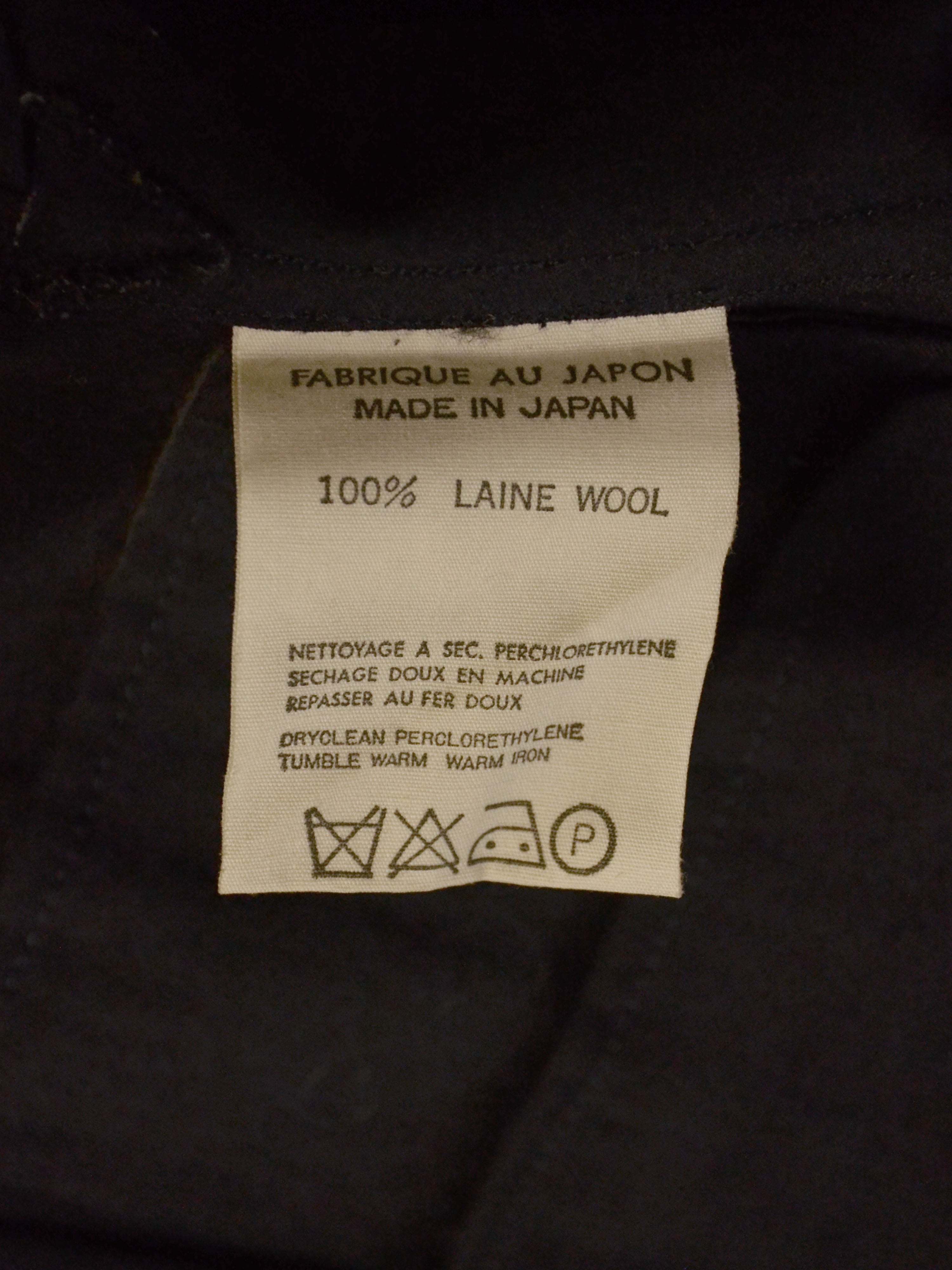 1980s Swallowtail Wool Jacket