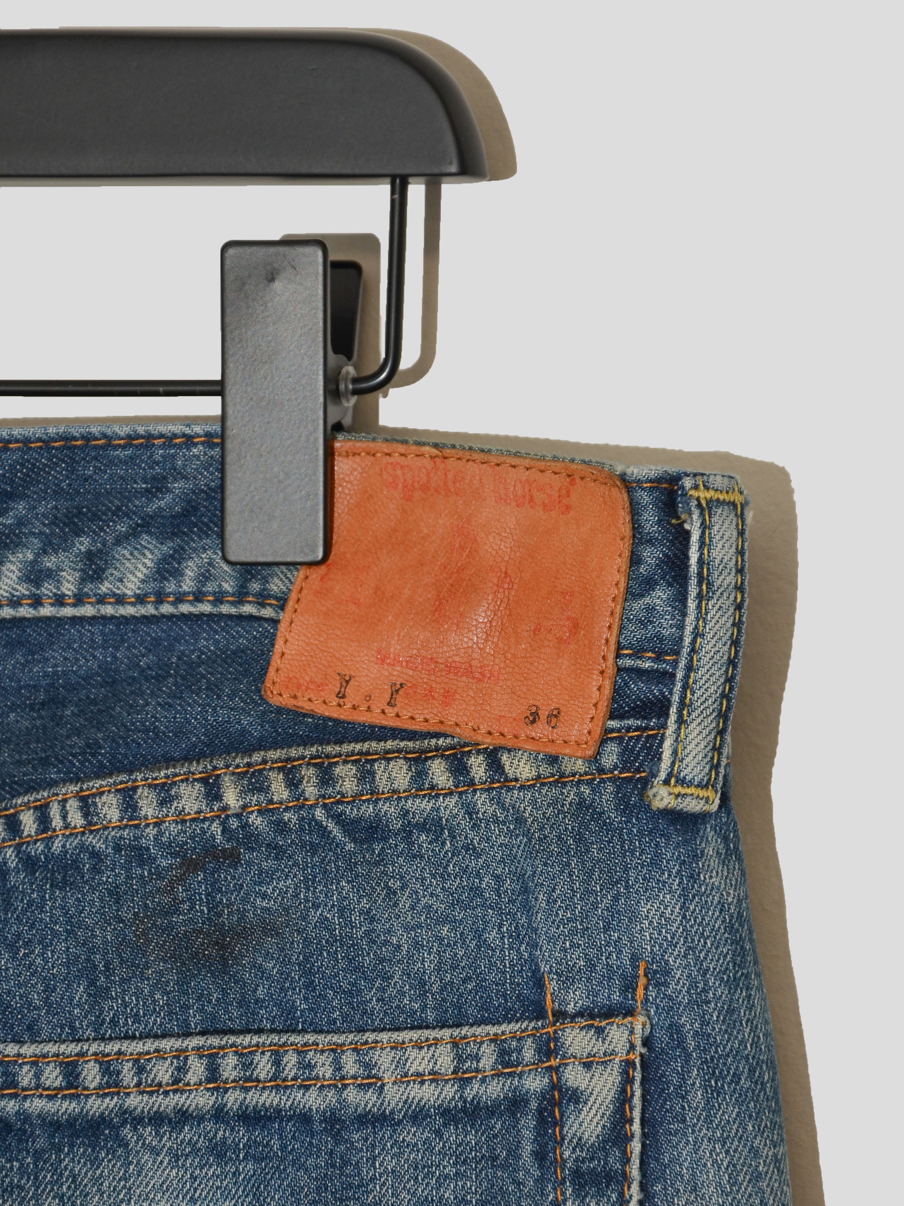 YOHJI YAMAMOTO × SPOTTED HORSE CRAFT Yohji Yamamoto x Spotted Horse Craft SS11 Denim Jeans | COMMUNE
