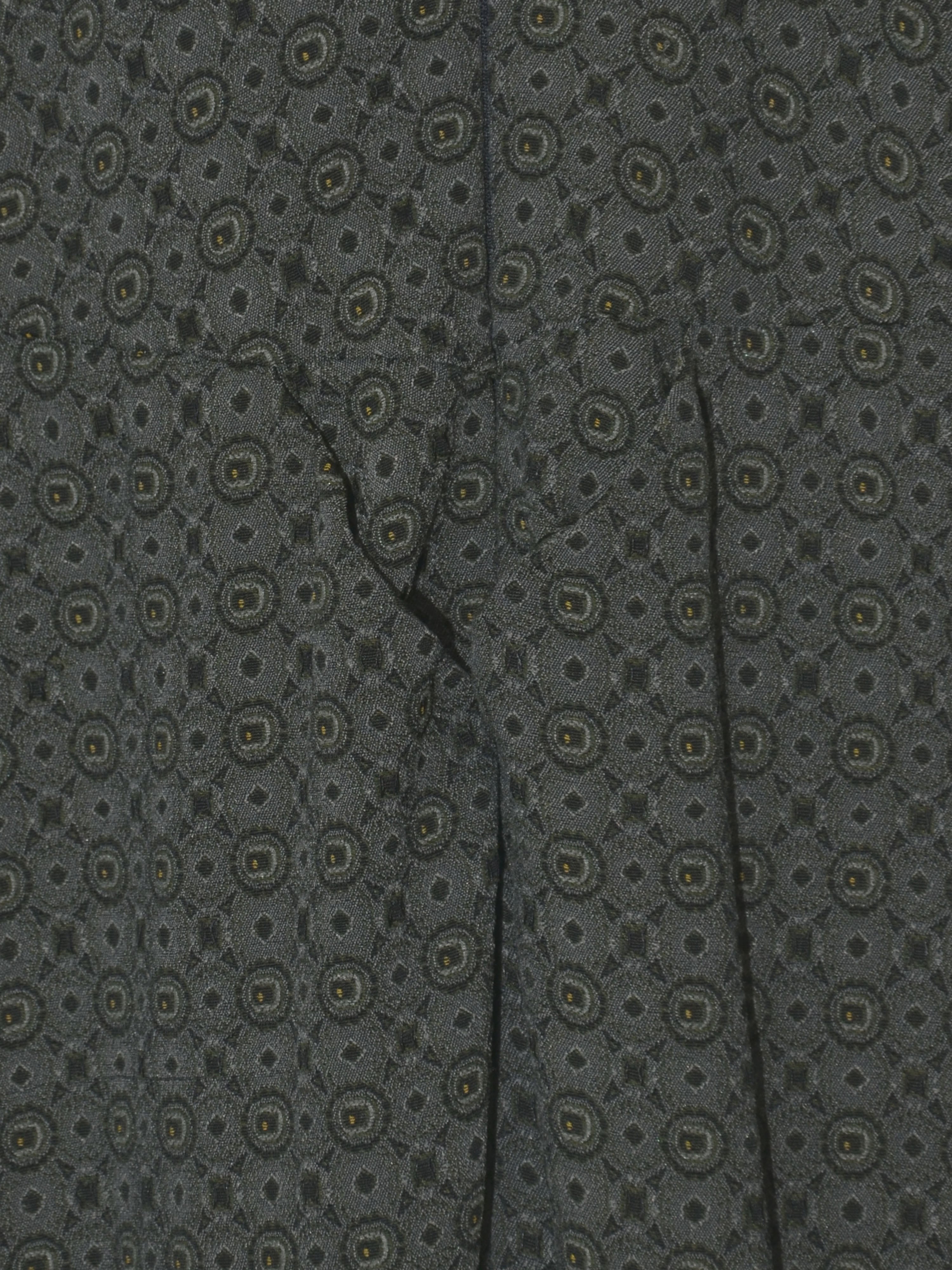 1990s Geometric Print Darted Dress