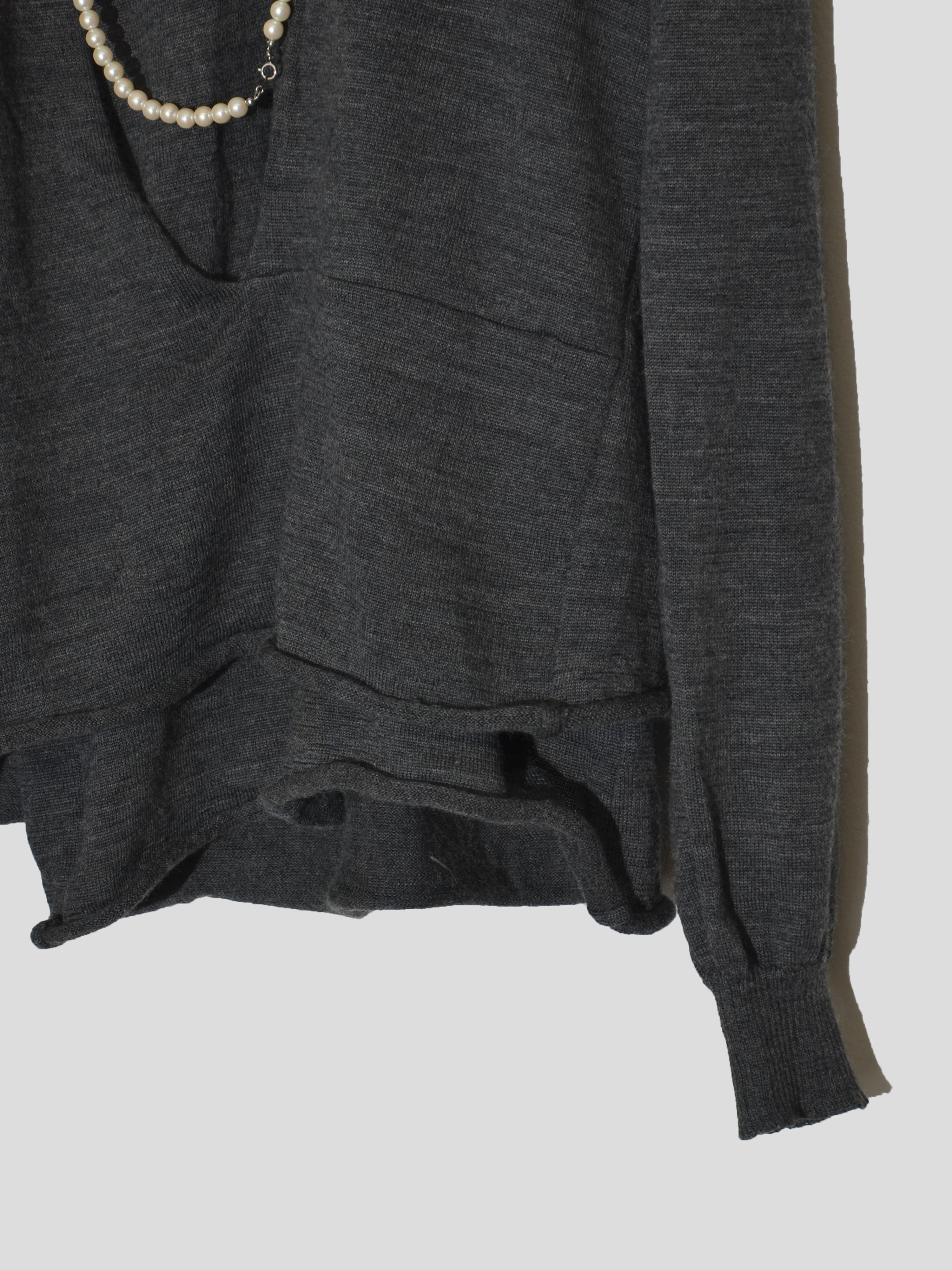 AW03 Pearl Collar Sweater