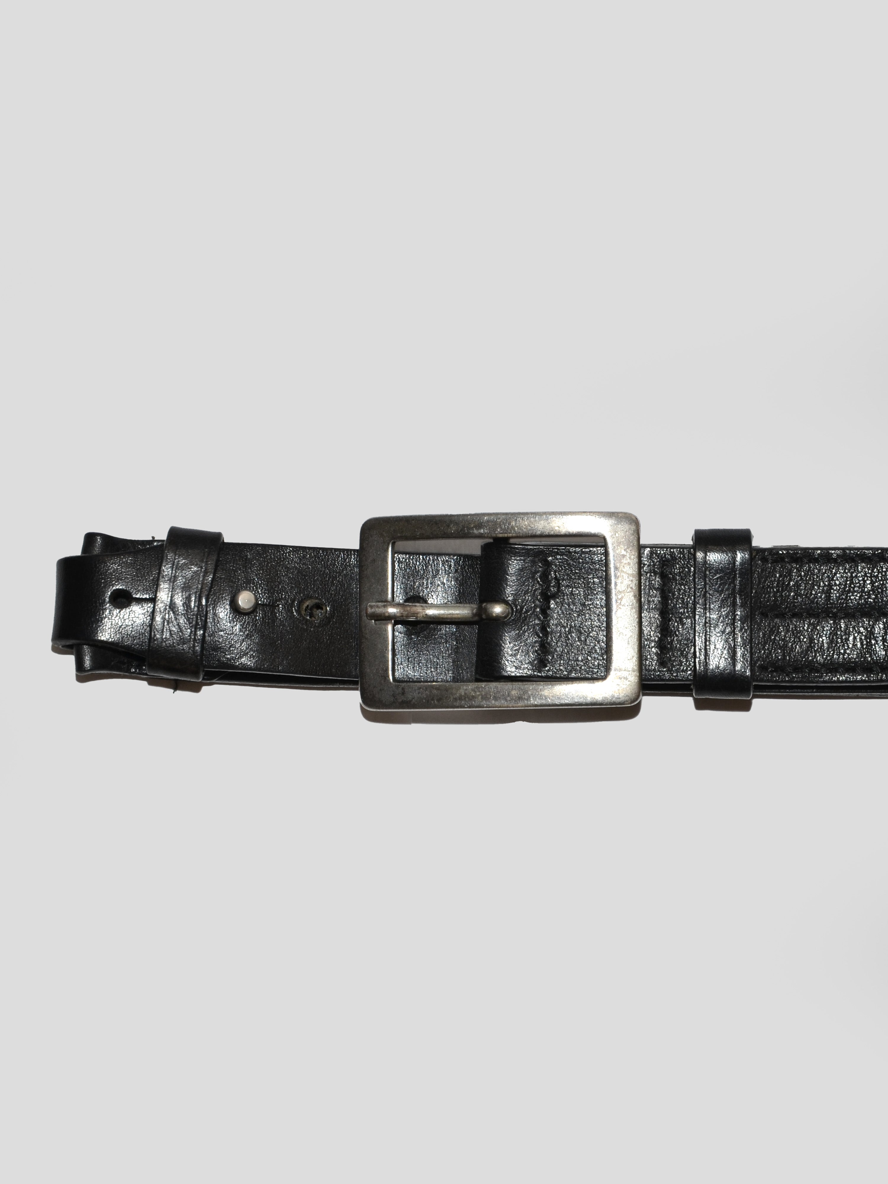 Two-piece Leather Belt