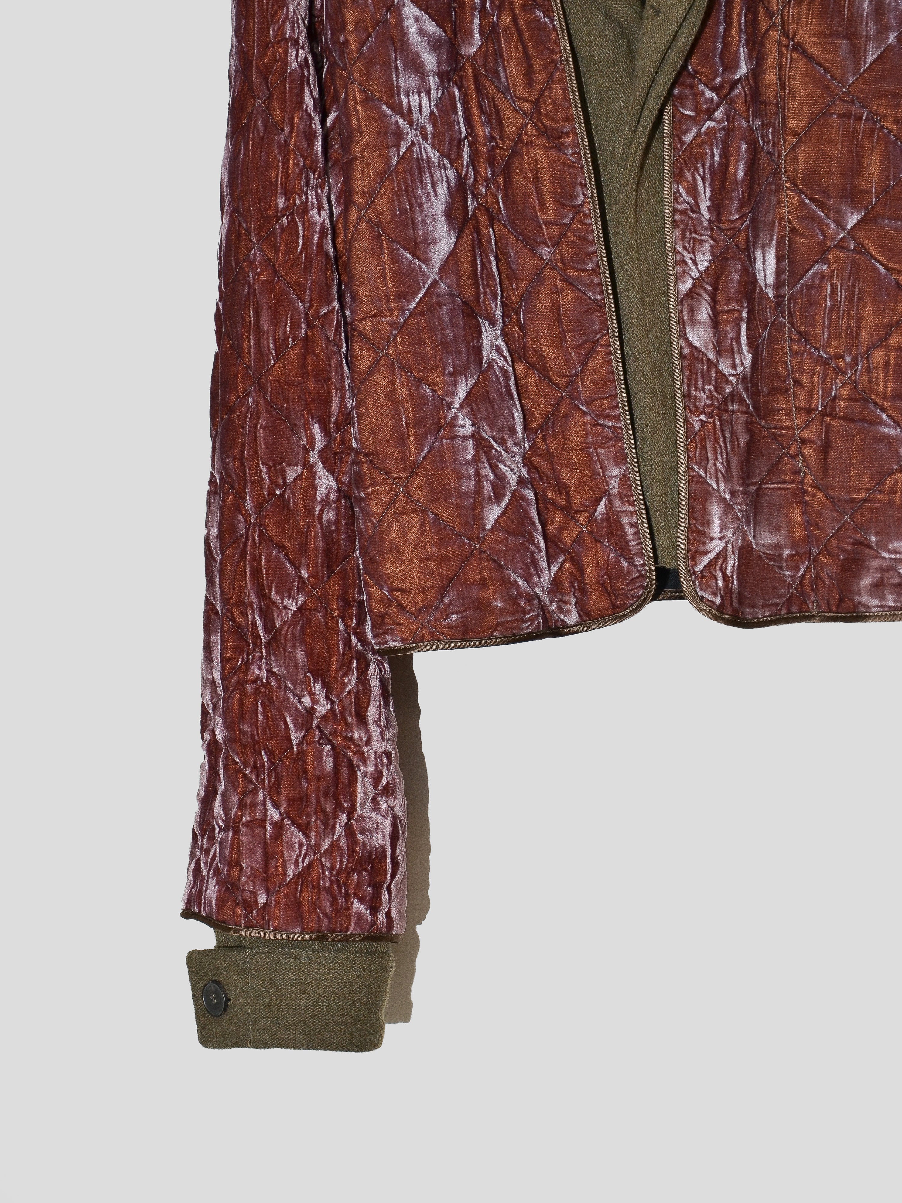 AW16 Velvet Military Jacket