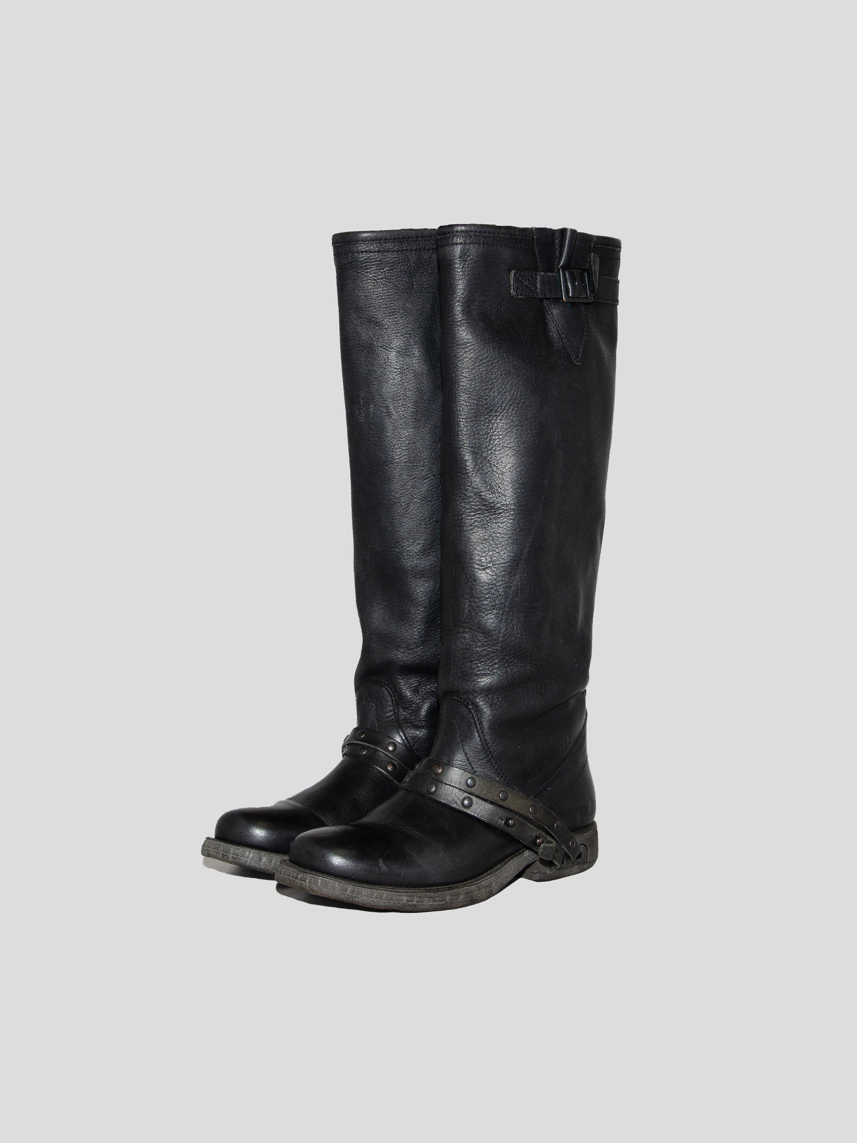 Strapped Riding Boots