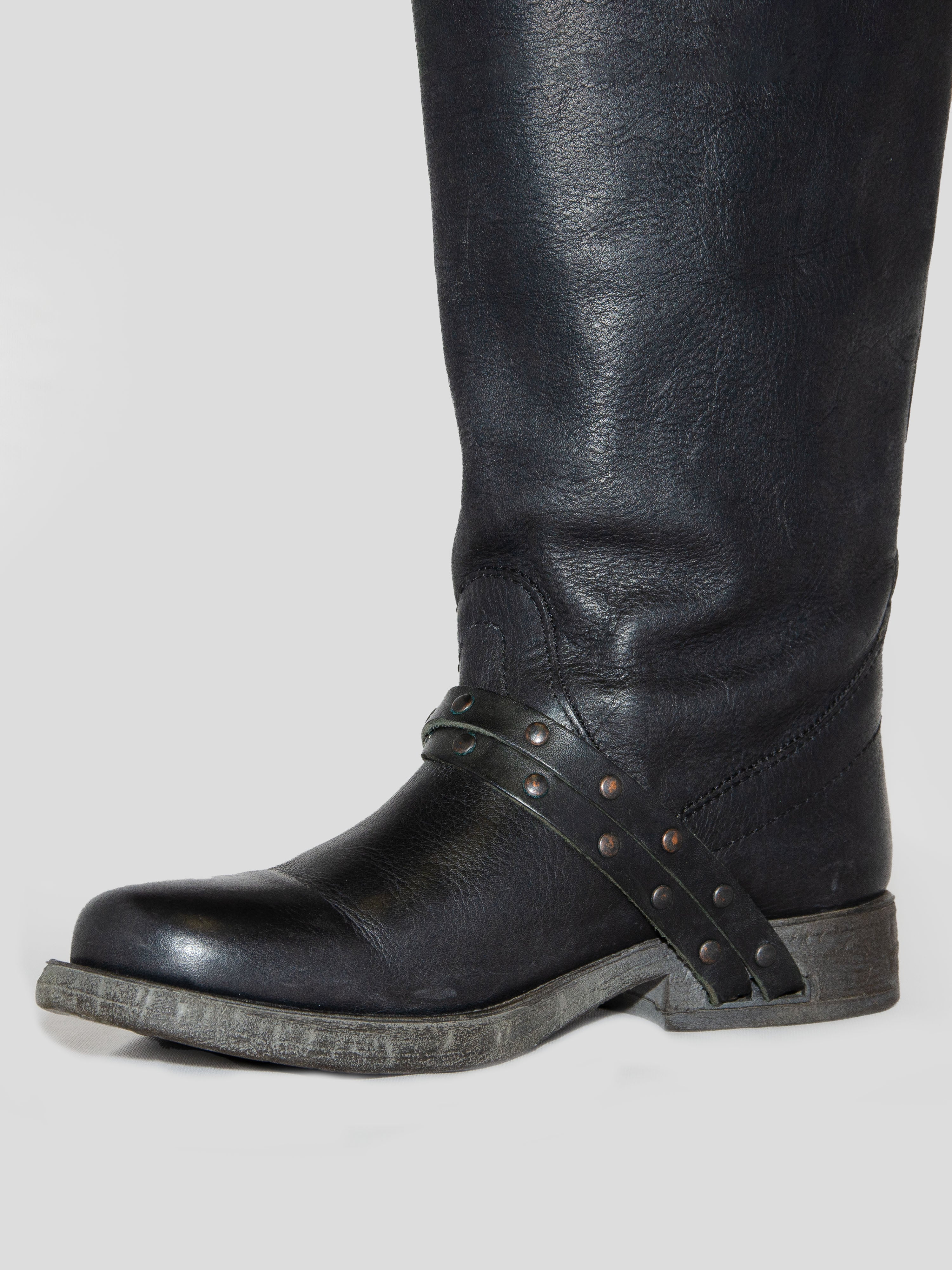 Strapped Riding Boots