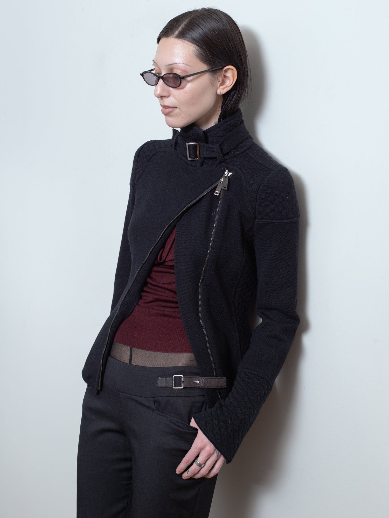 2000s Knitted Rider Jacket