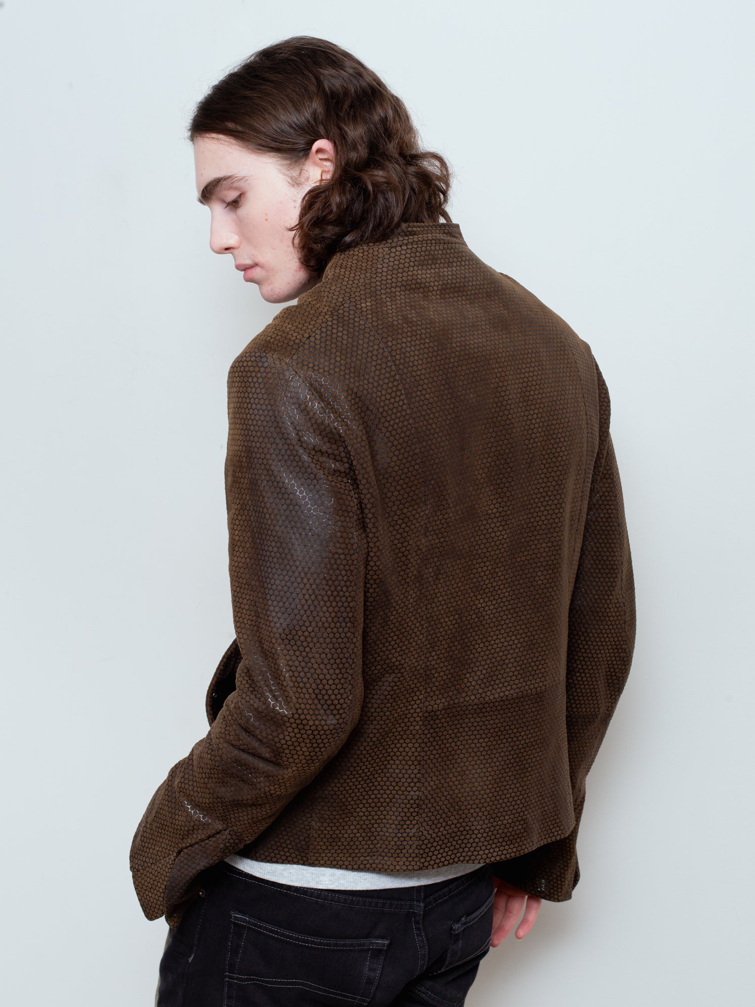 SS10 "Reptile Skin" Leather Jacket