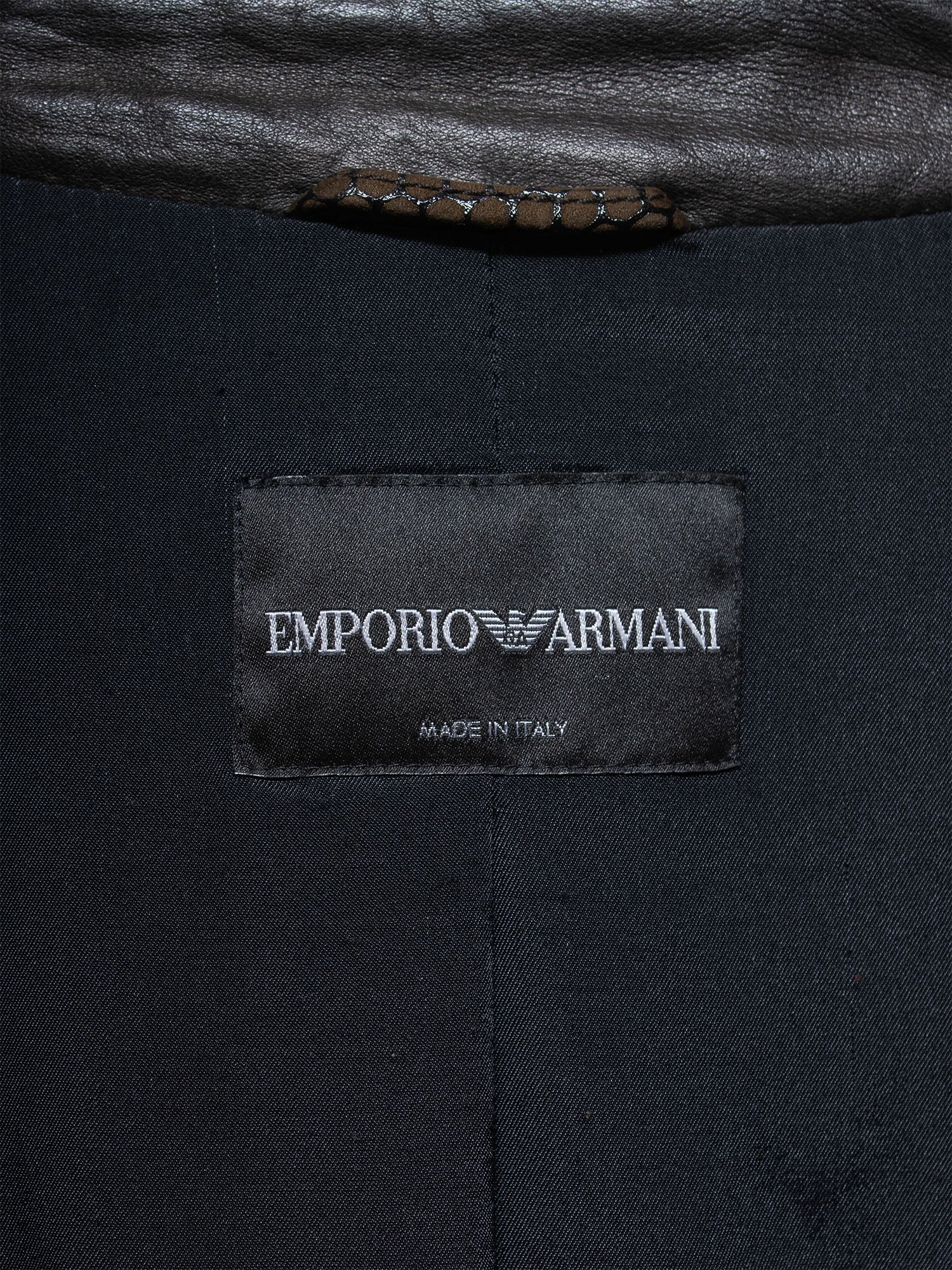 SS10 "Reptile Skin" Leather Jacket