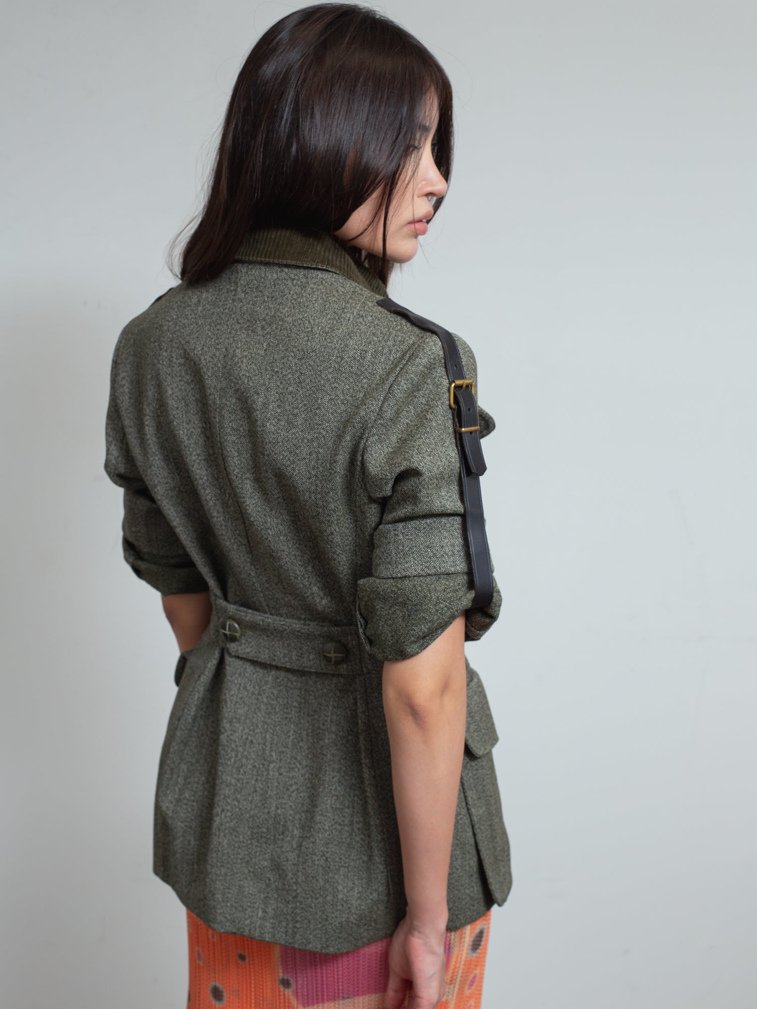 1990s Tweed Safari Jacket