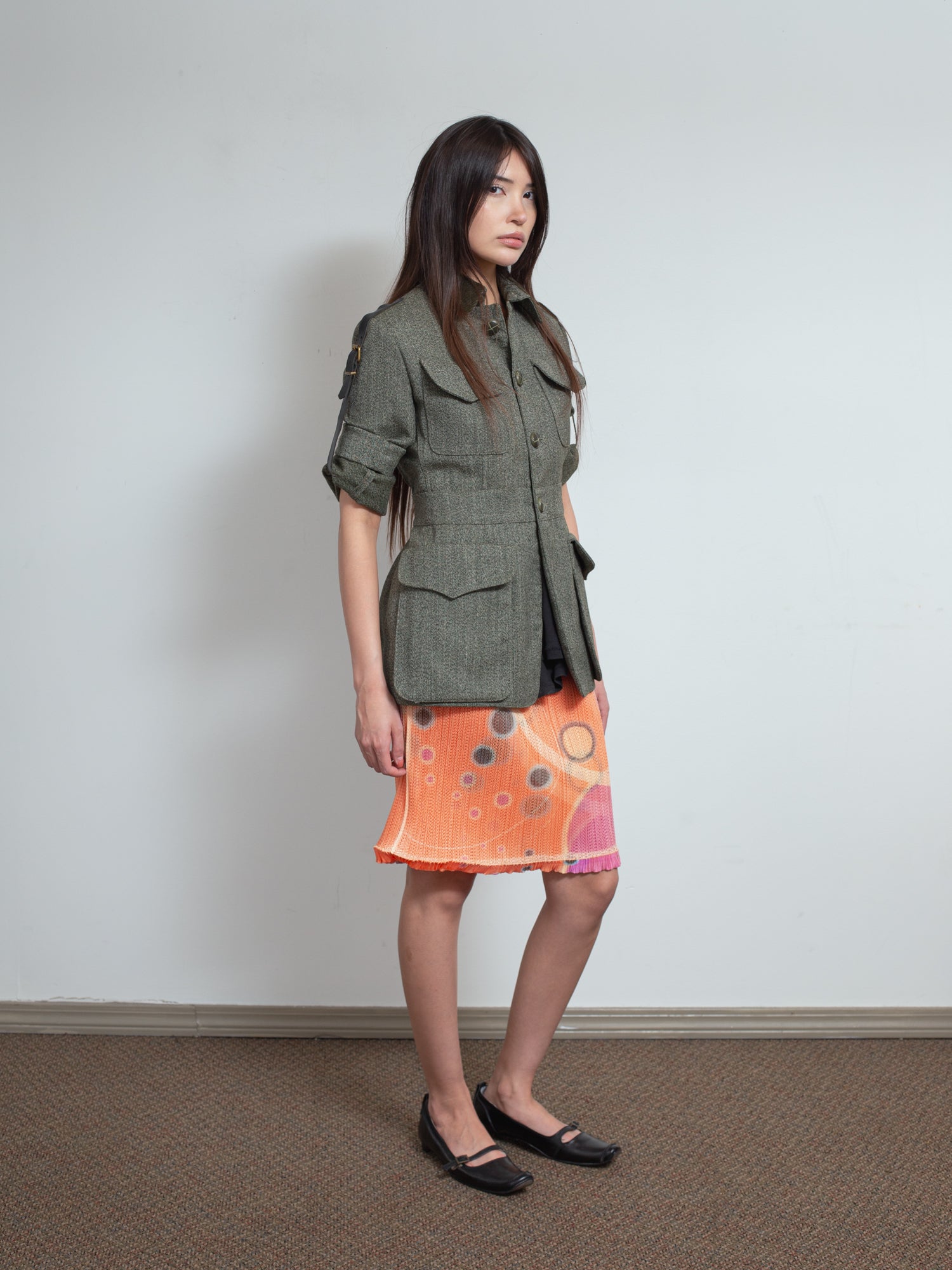 1990s Tweed Safari Jacket