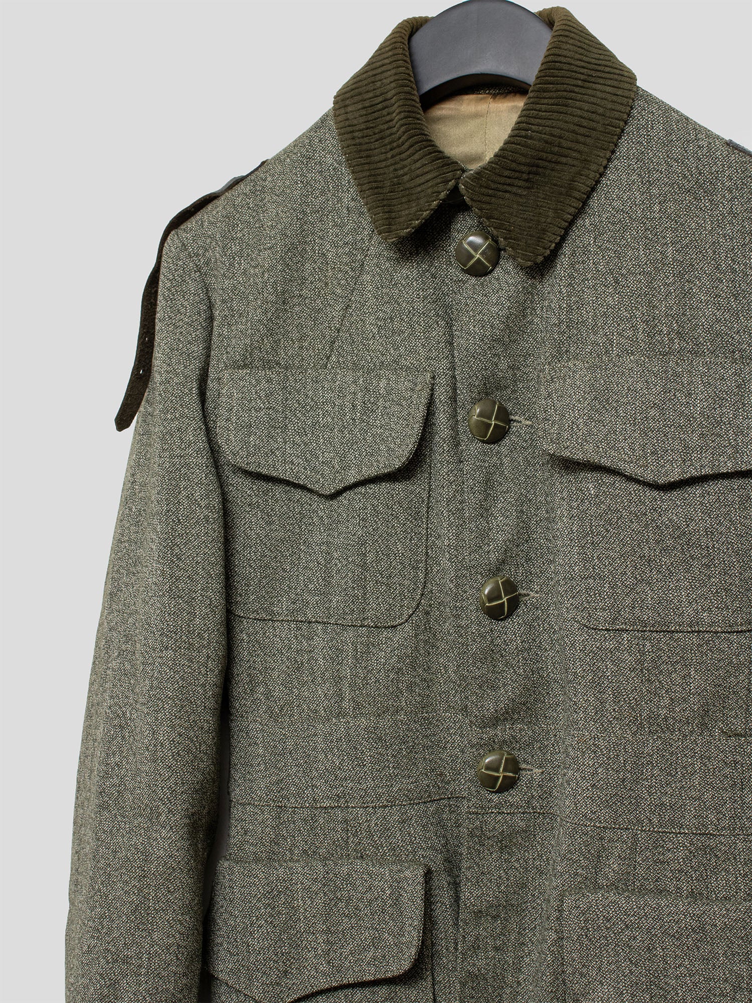 1990s Tweed Safari Jacket