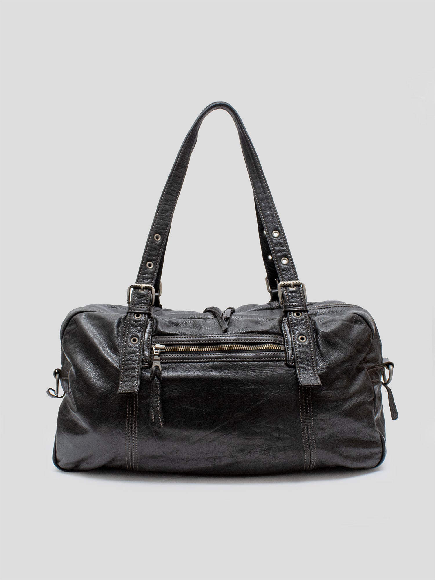 2000s Leather Duffle Bag