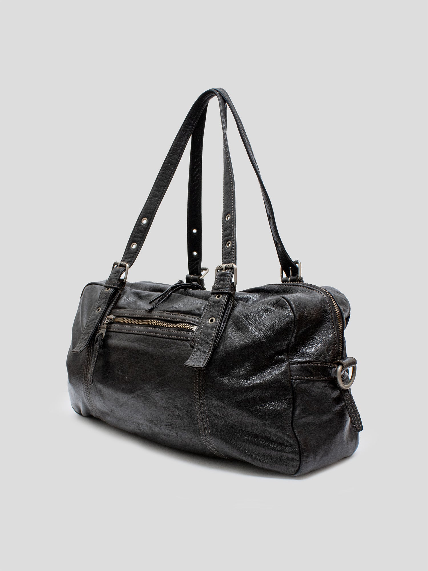 2000s Leather Duffle Bag