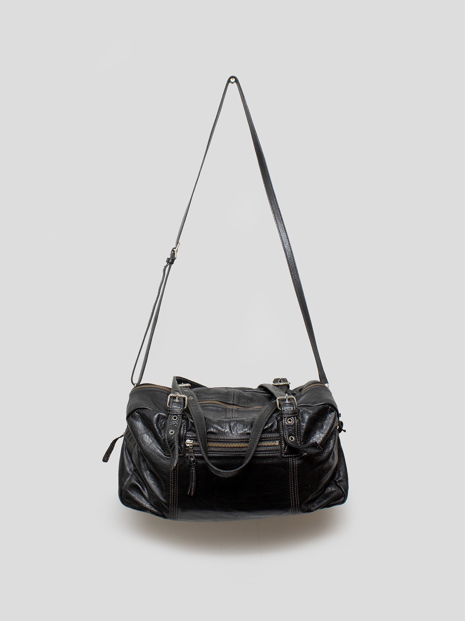2000s Leather Duffle Bag