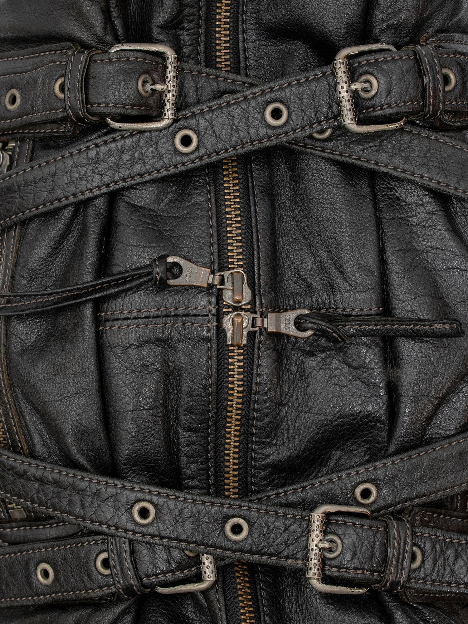 2000s Leather Duffle Bag