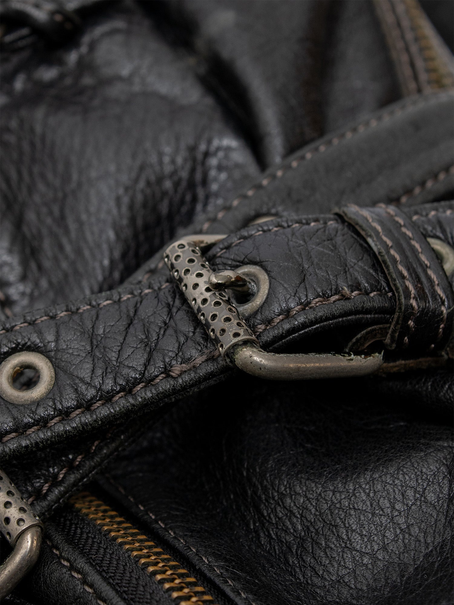2000s Leather Duffle Bag