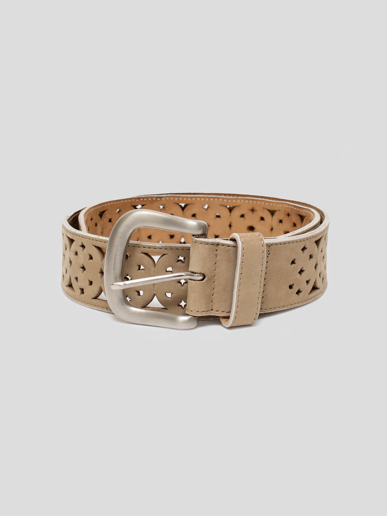 Laser-Cut Leather Belt