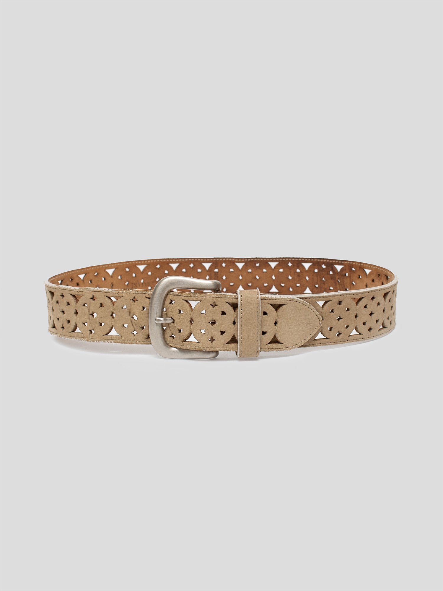Laser-Cut Leather Belt