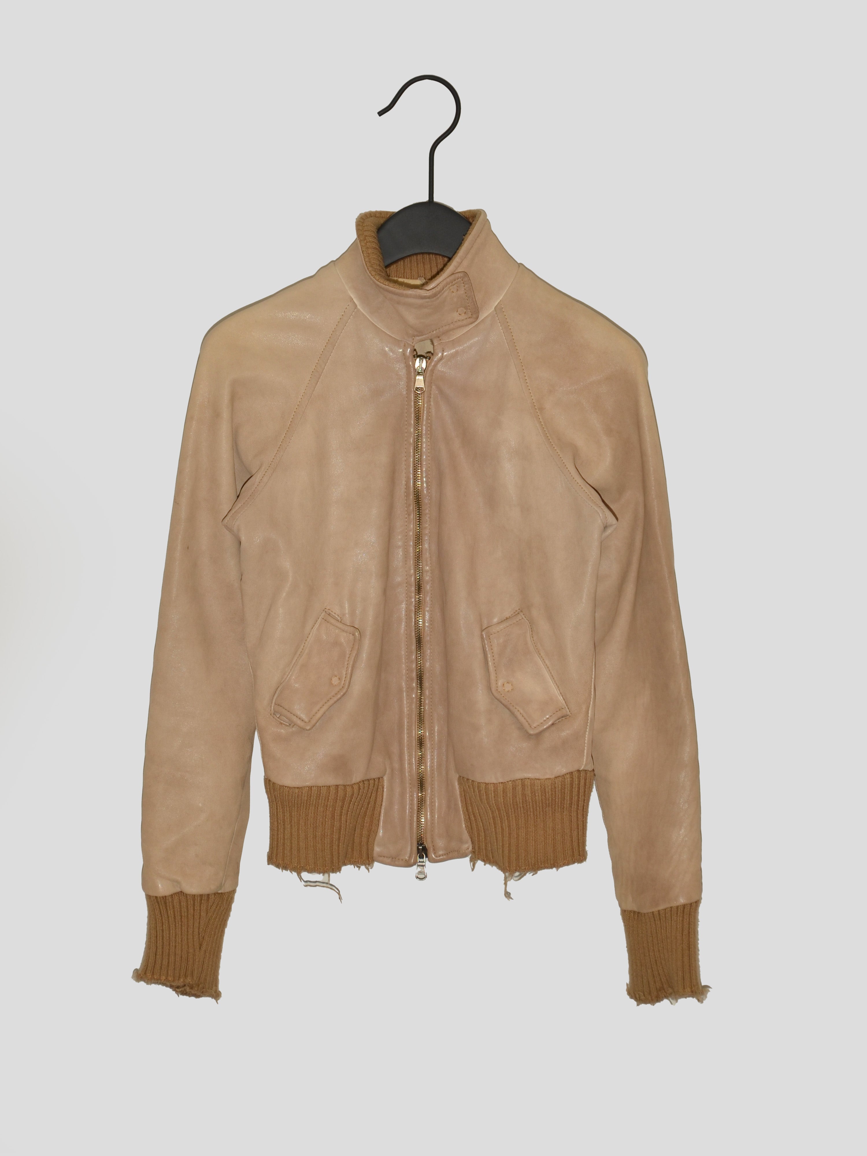 Leather Bomber Jacket