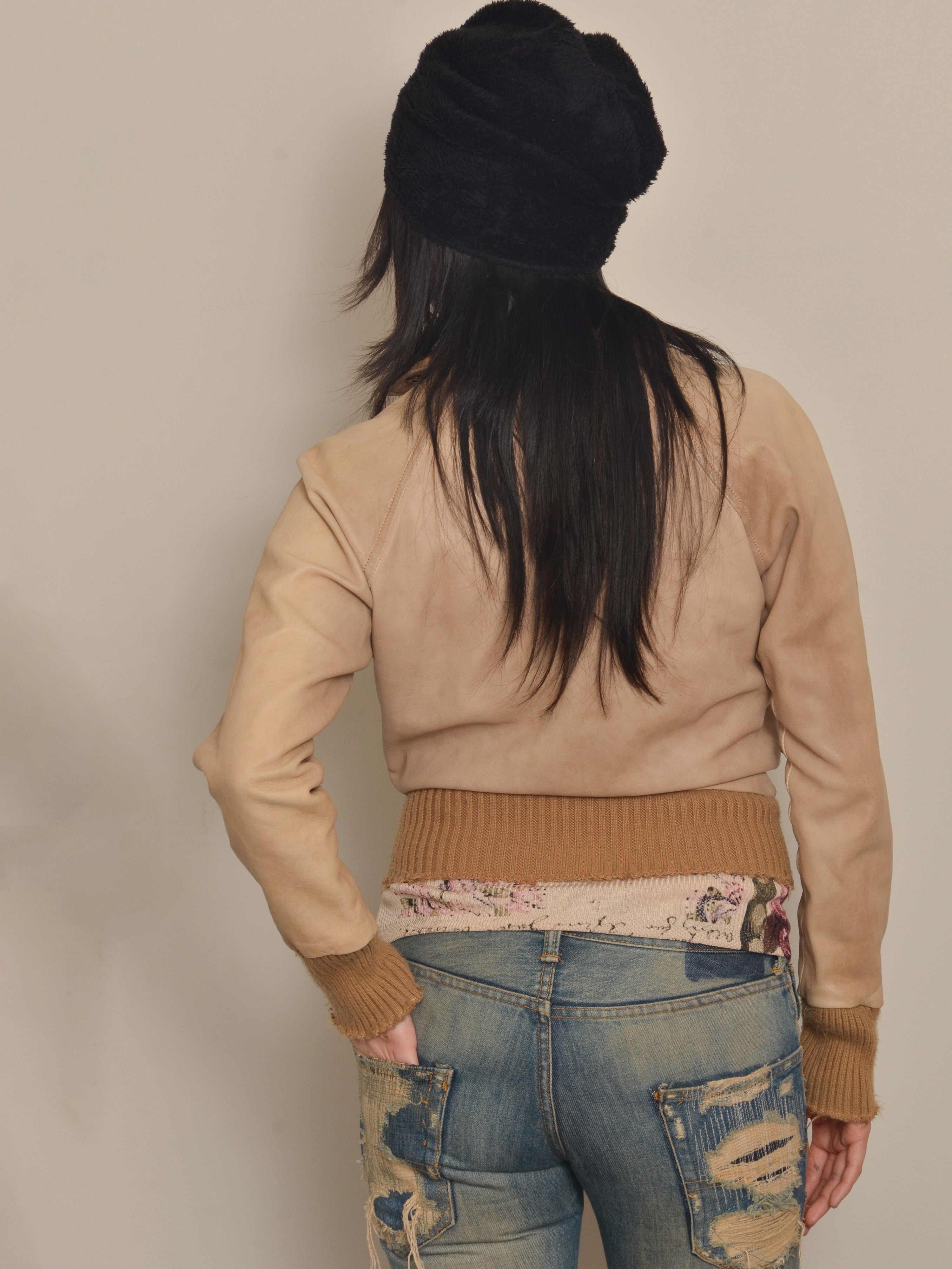 Leather Bomber Jacket