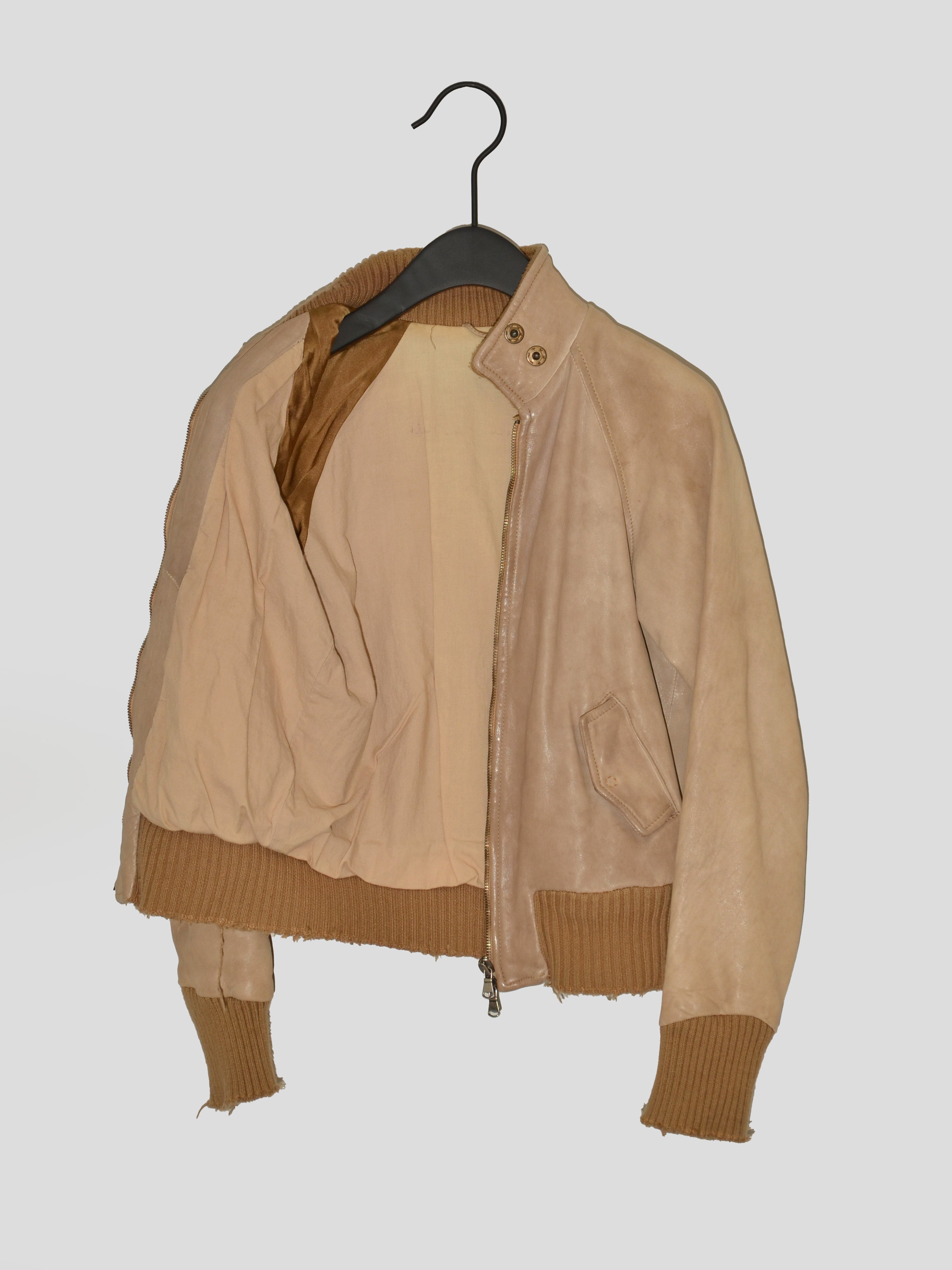Leather Bomber Jacket