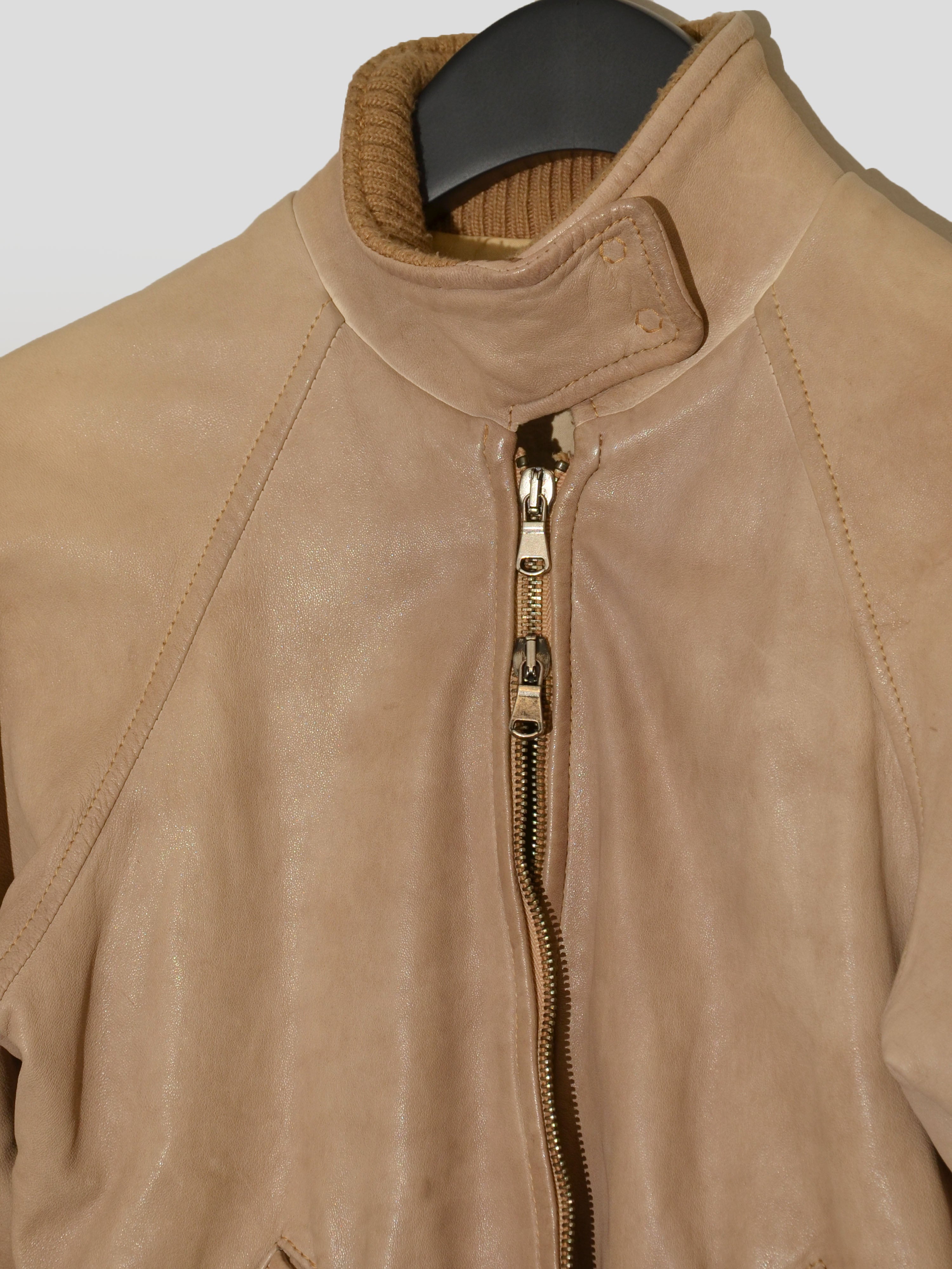 Leather Bomber Jacket