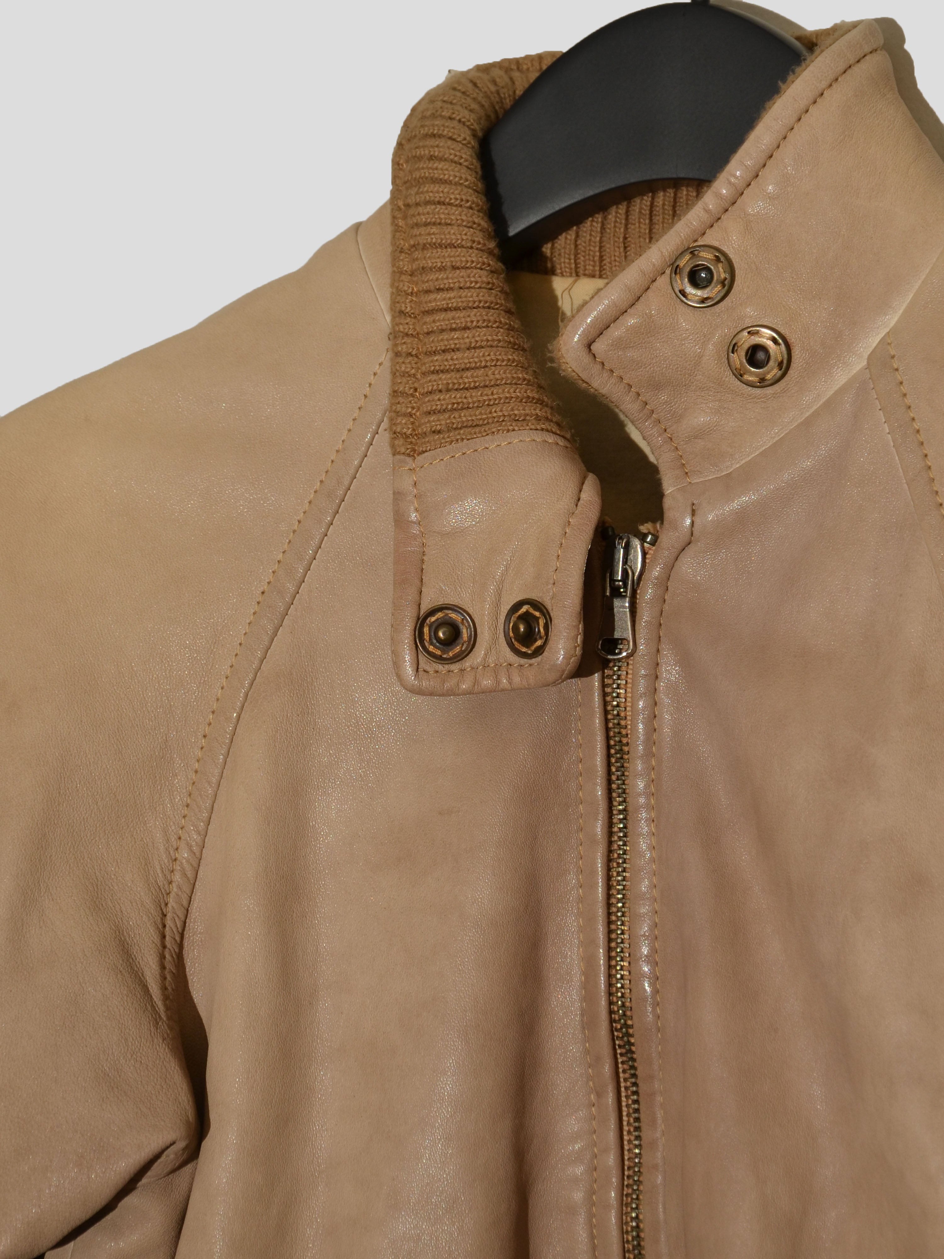 Leather Bomber Jacket
