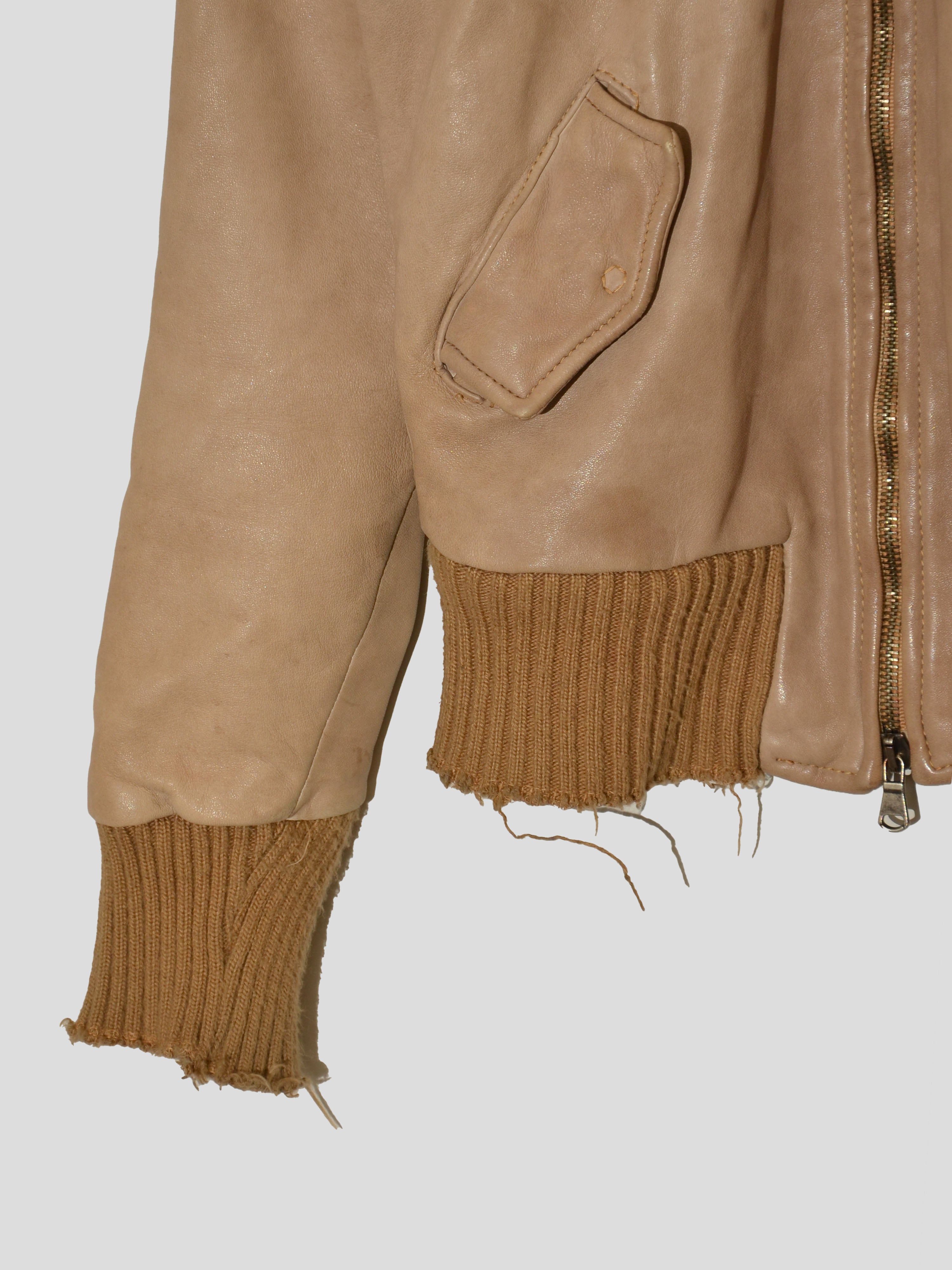 Leather Bomber Jacket