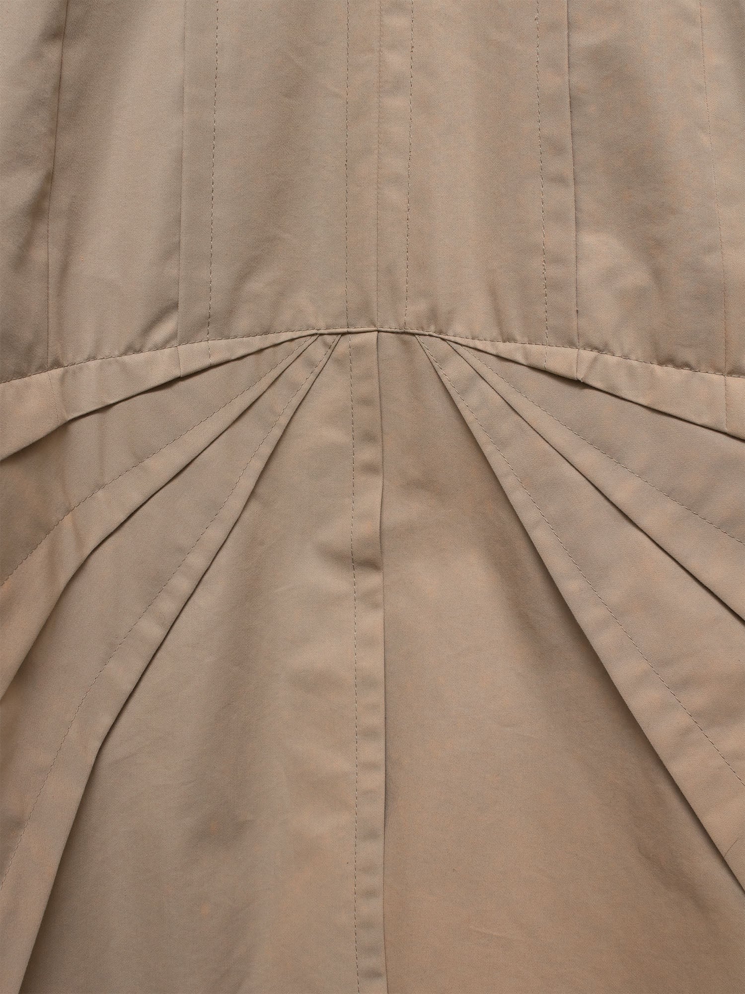 AW04 Radiated Pleat Bondage Trench Coat