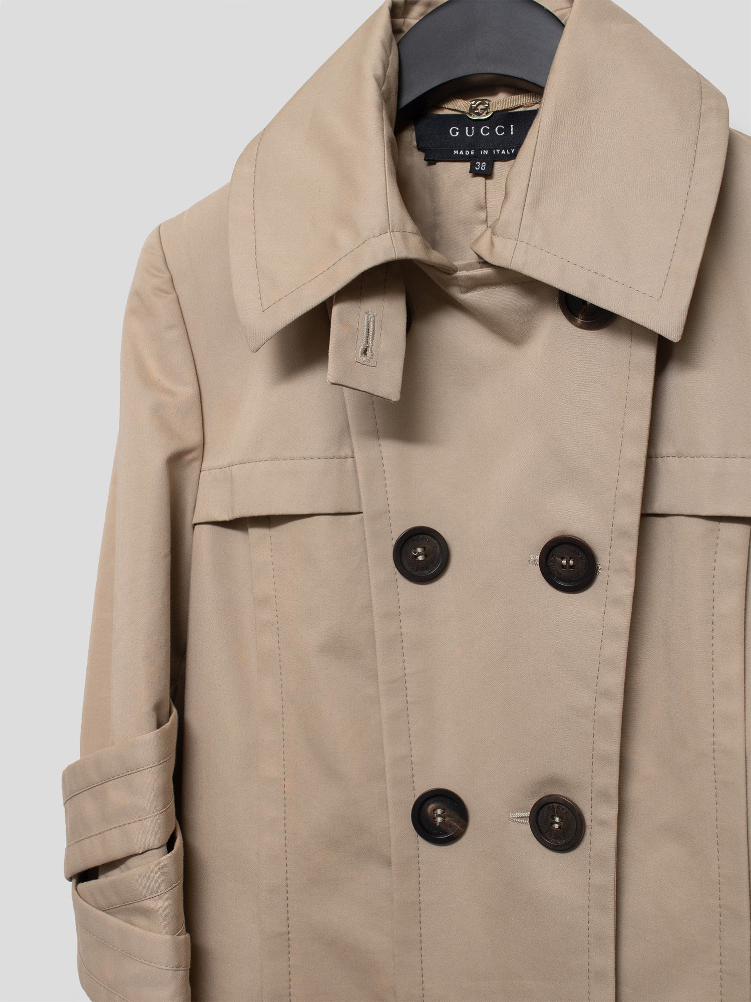 AW04 Radiated Pleat Bondage Trench Coat