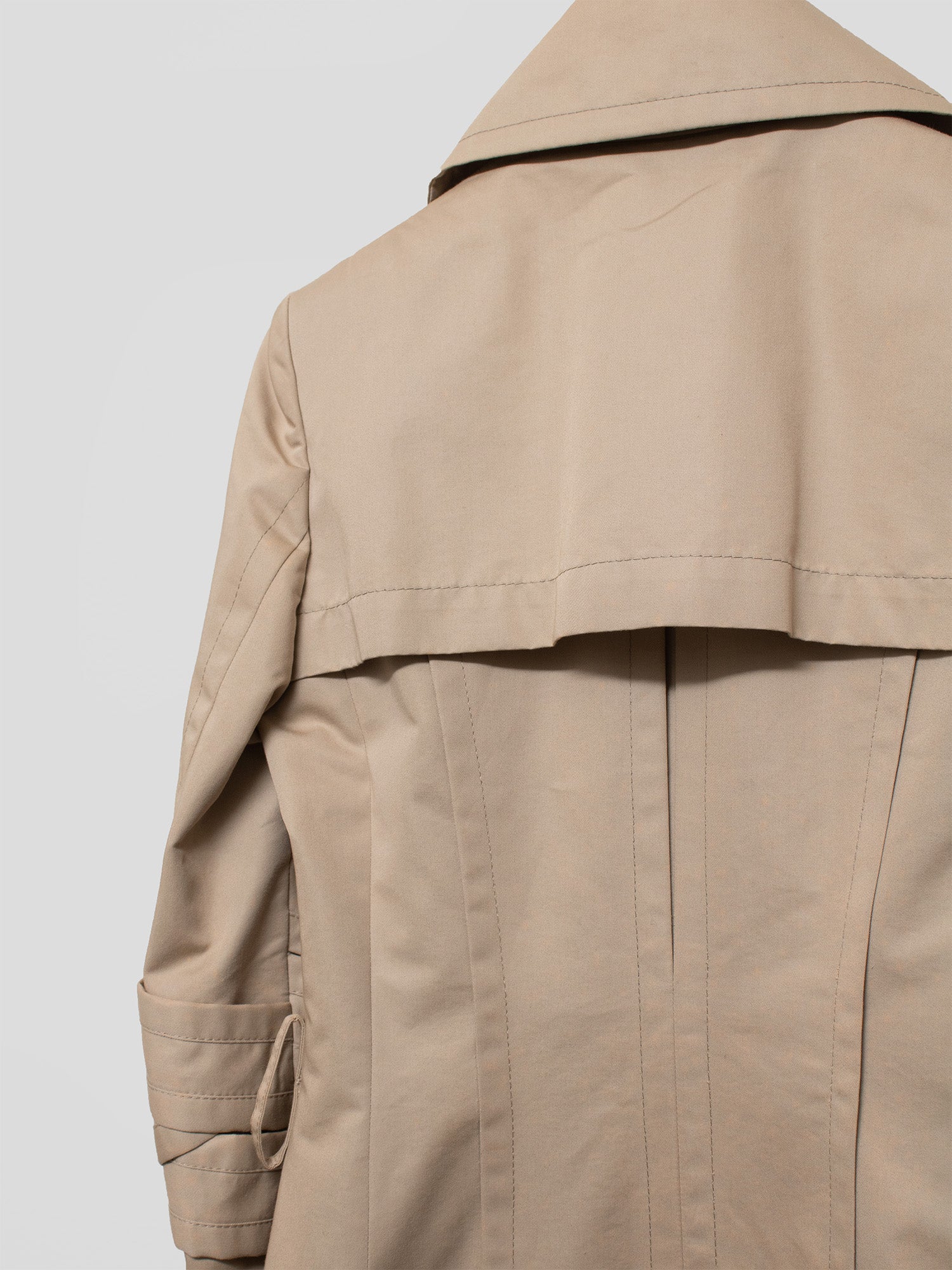 AW04 Radiated Pleat Bondage Trench Coat